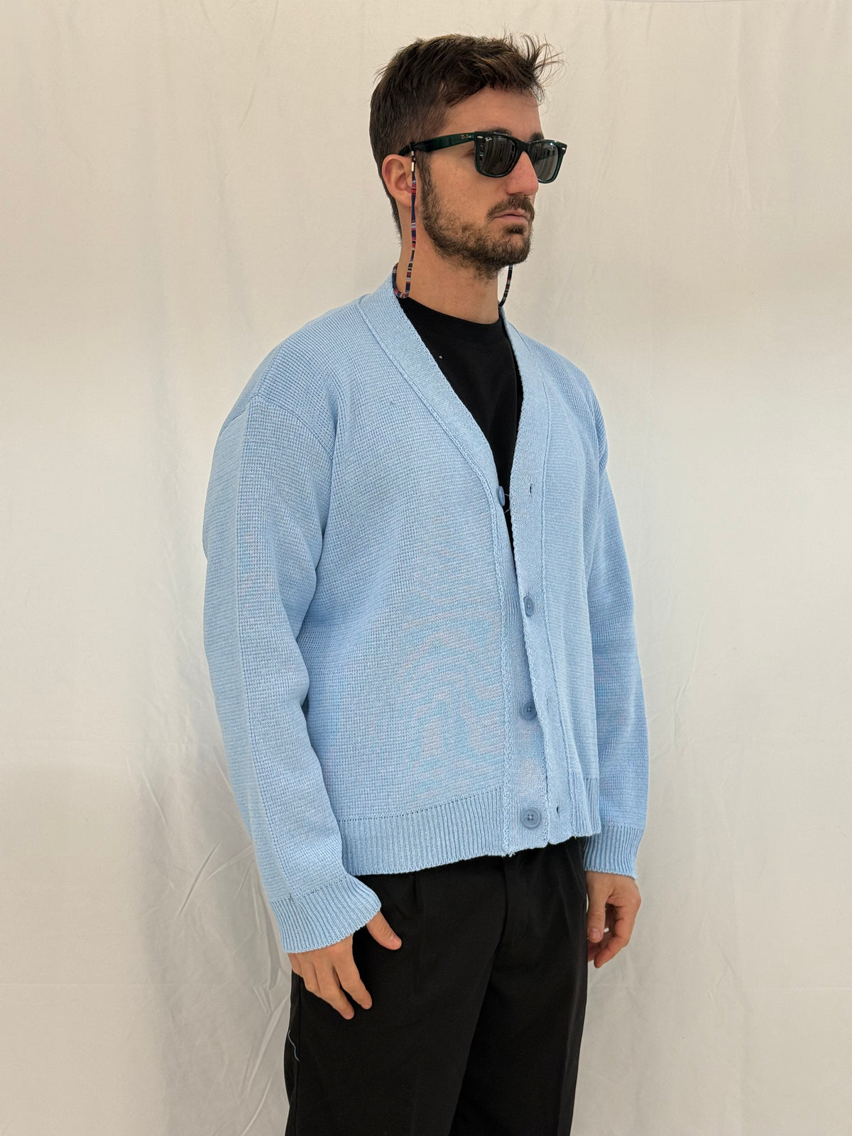 CARDIGAN G927 - CELESTE