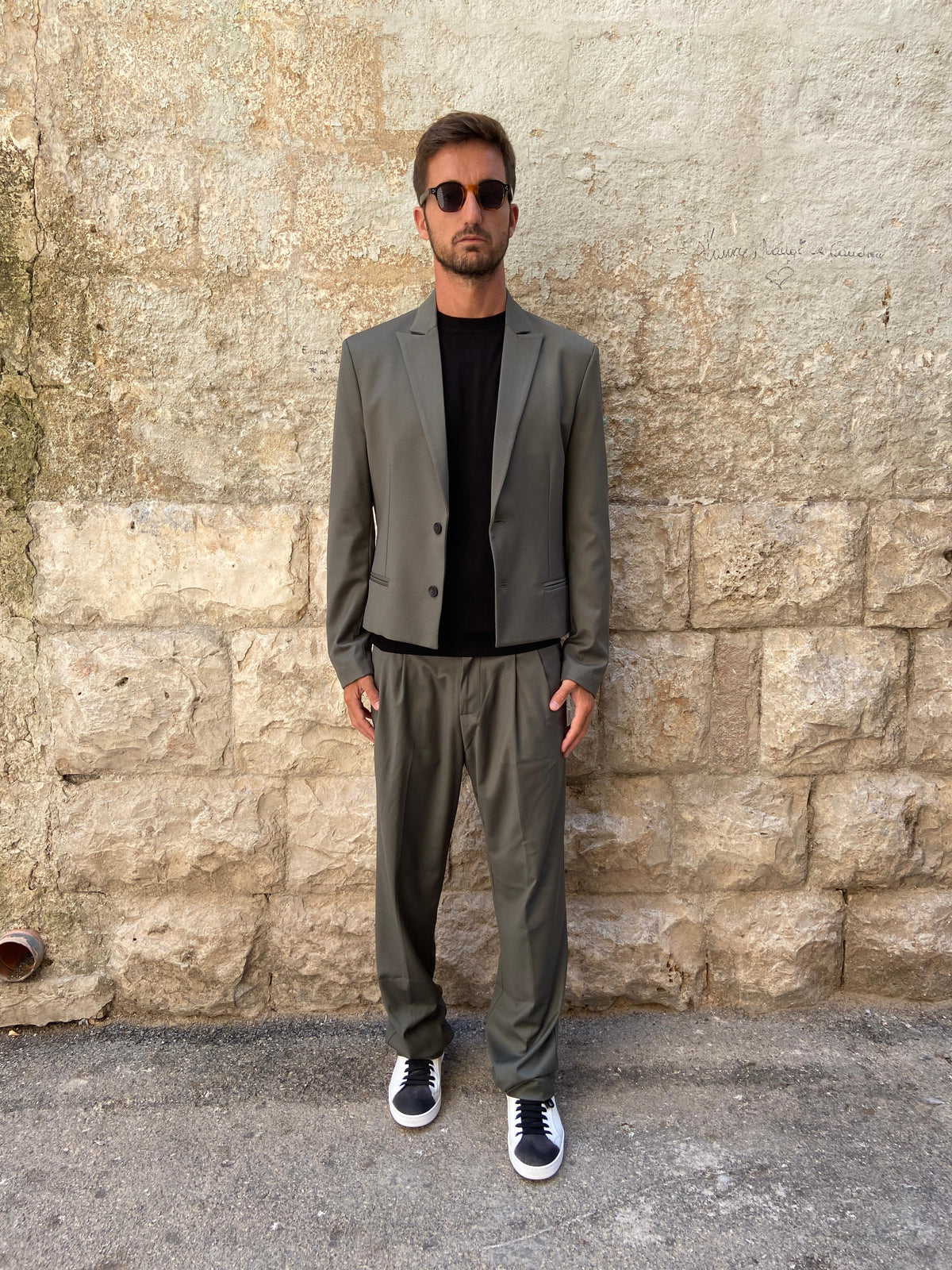 GIACCA LUKE CROP 2 - VERDE MILITARE
