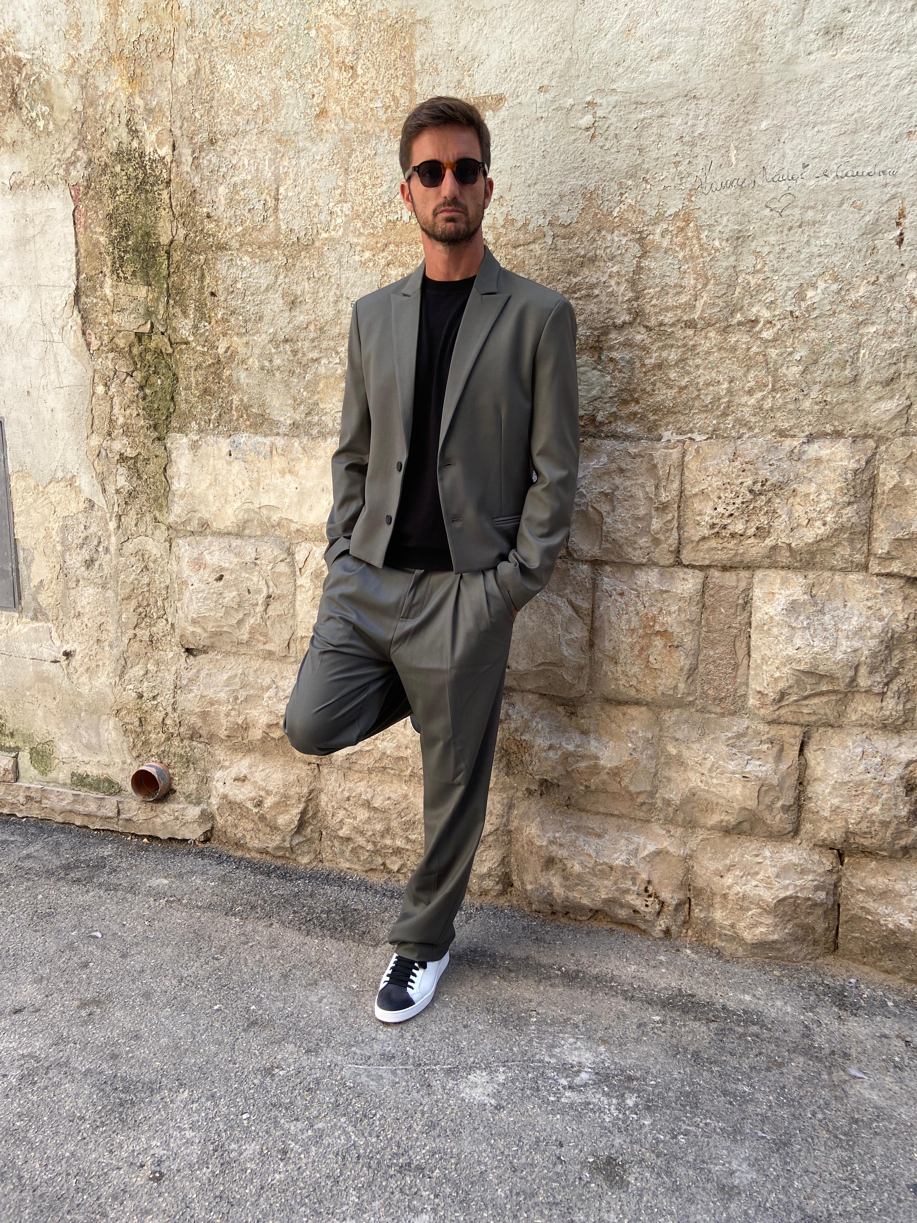 GIACCA LUKE CROP 2 - VERDE MILITARE