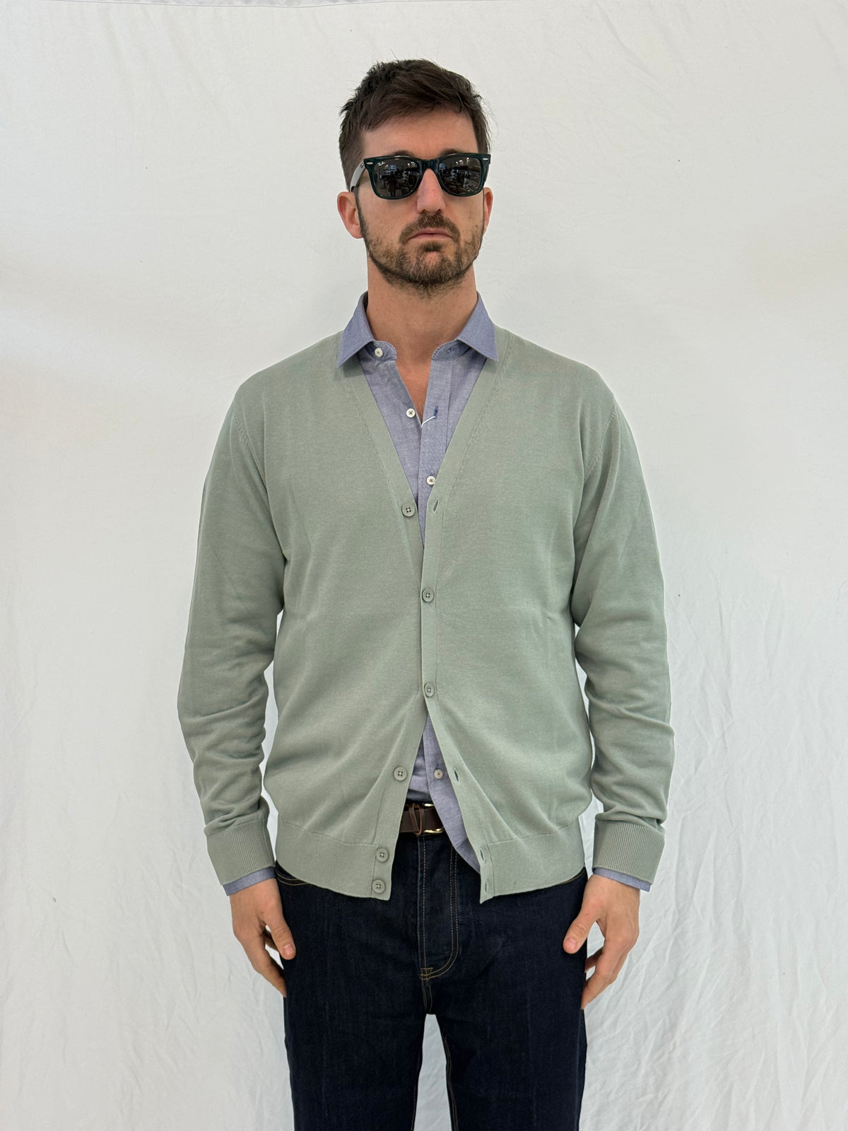 CARDIGAN 660006 - VERDE ACQUA