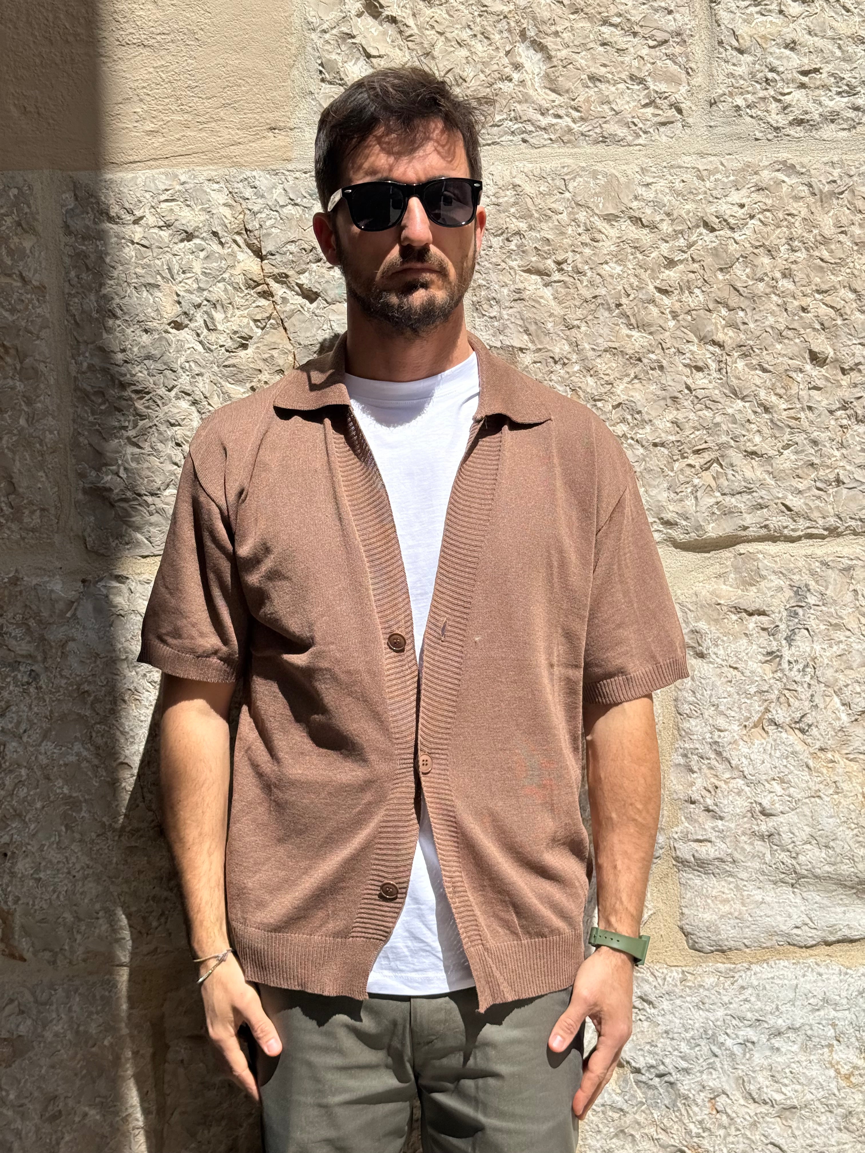 MAGLIA AR140 - MARRONE