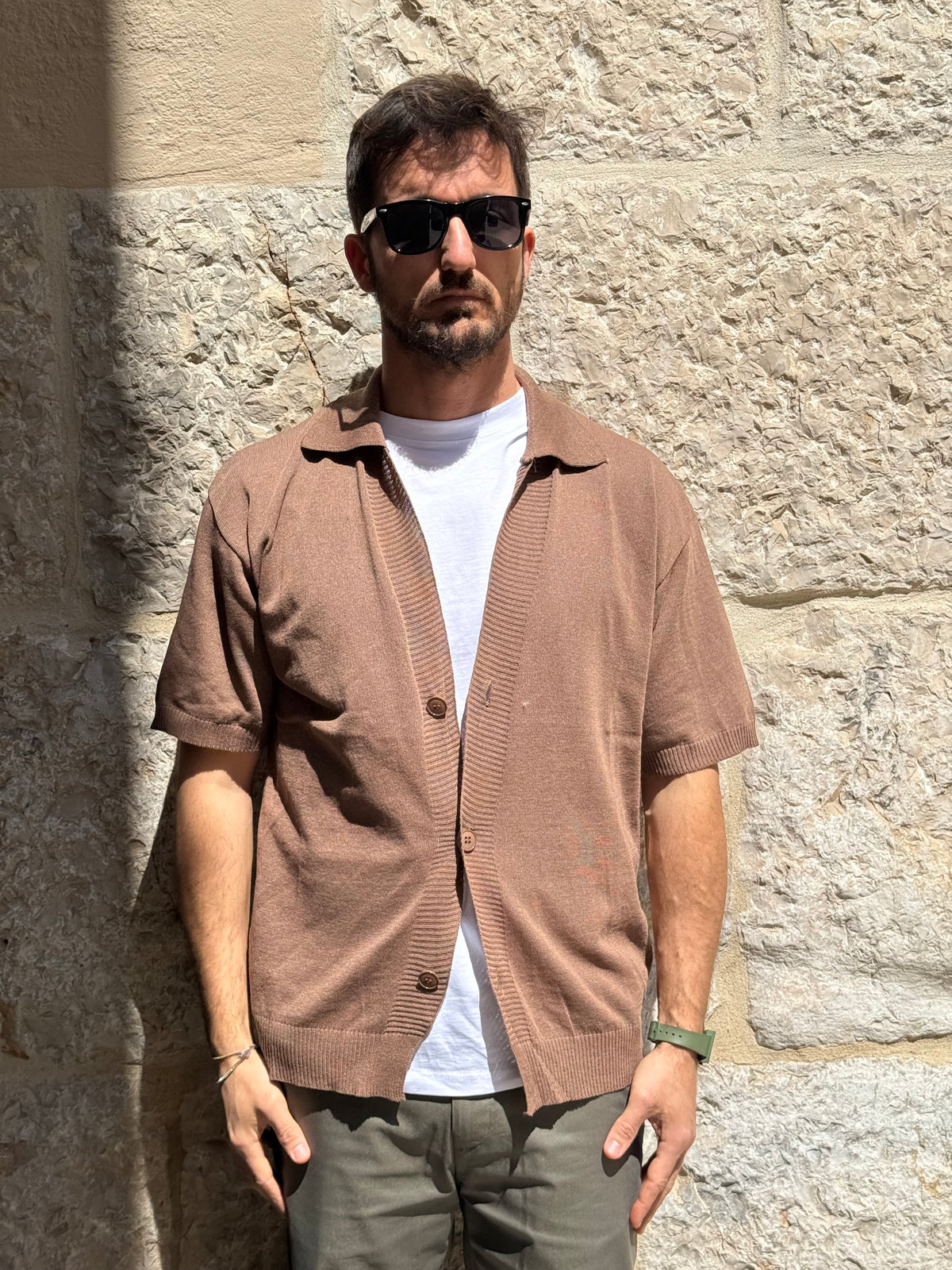 MAGLIA AR140 - MARRONE