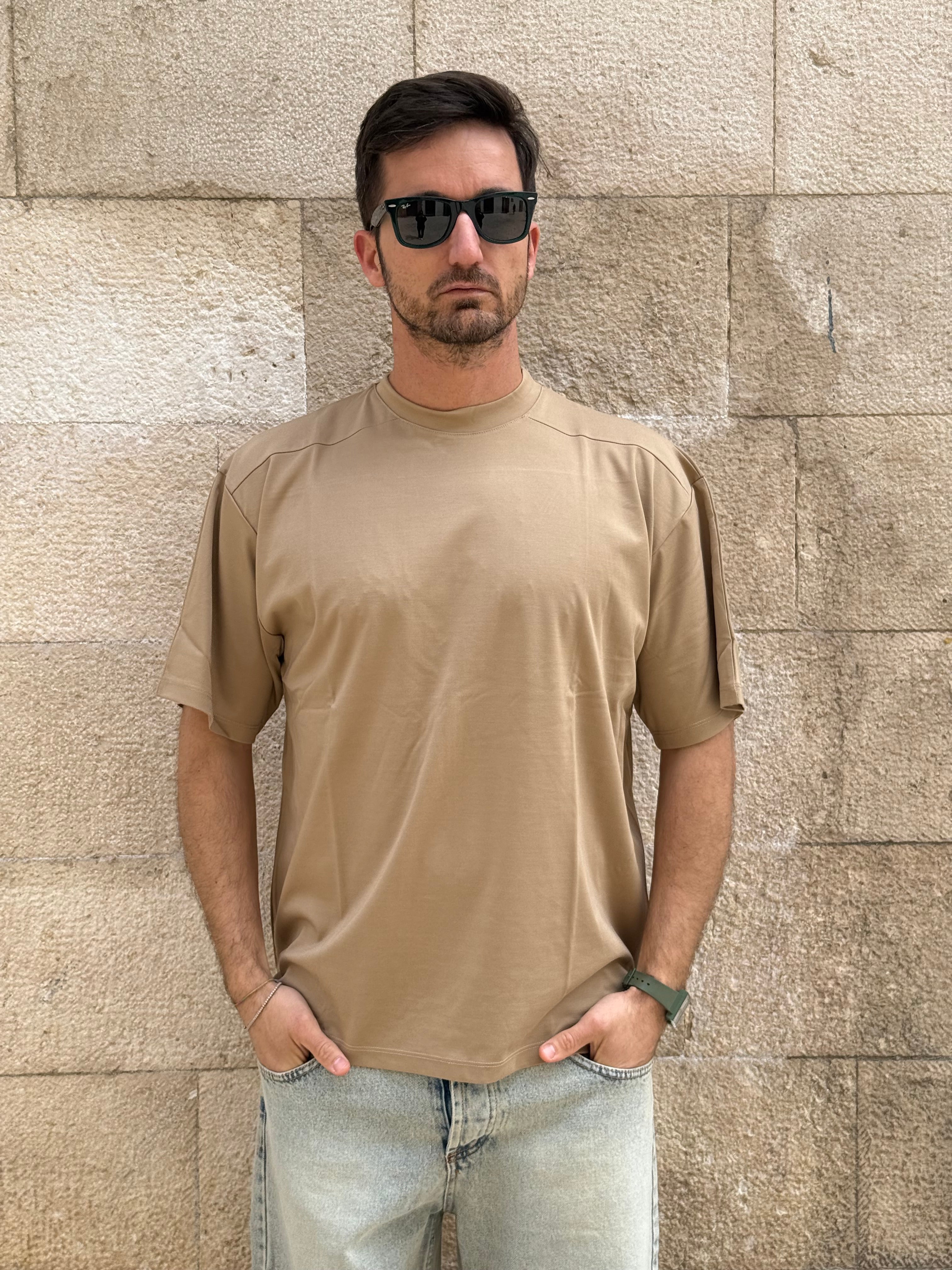 T-SHIRT ZM183 - CAMMELLO