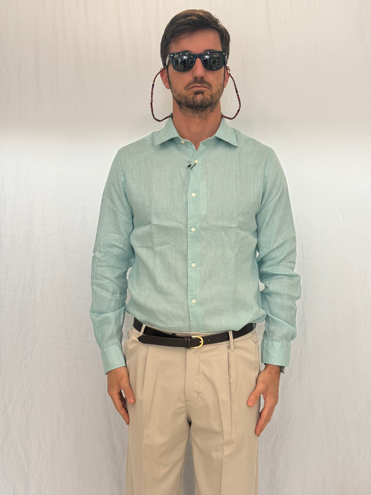 CAMICIA 9432900 - VERDE ACQUA