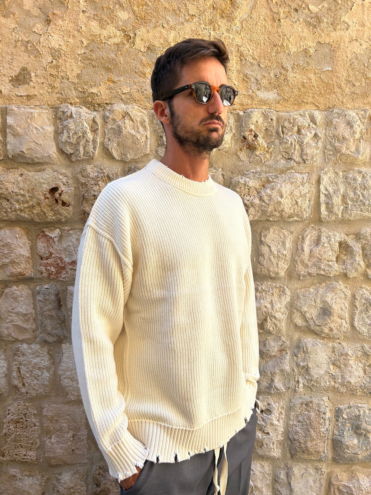 MAGLIA CHRISTMAS 1  - PANNA