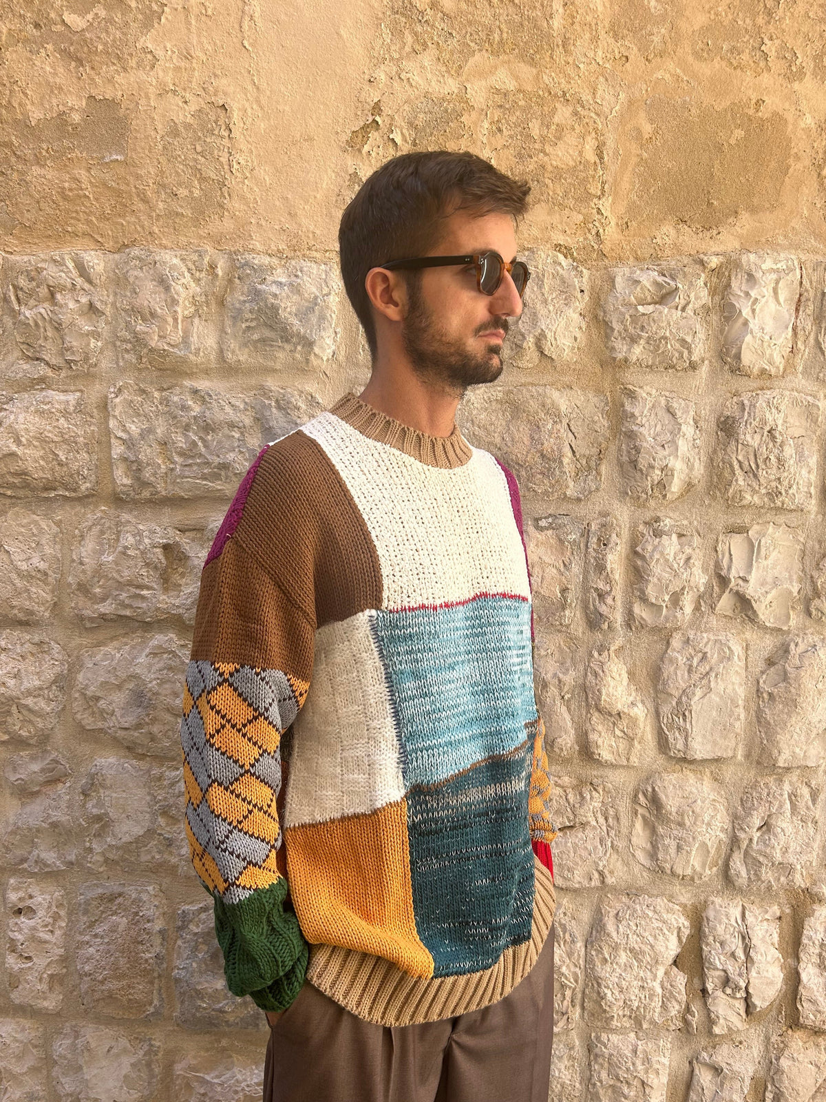 MAGLIA RENNA - MULTICOLORE