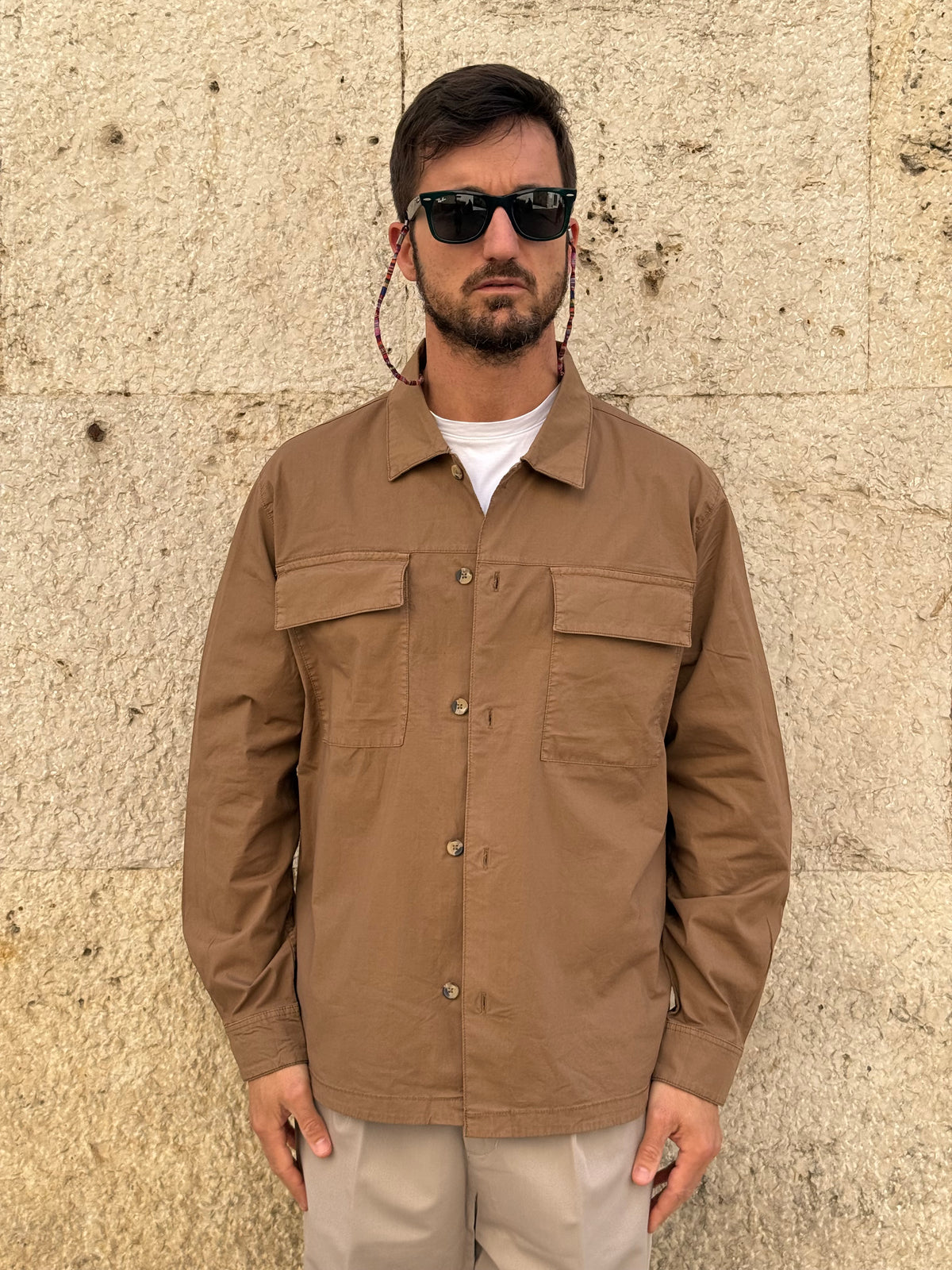 OVERSHIRT 5455426 - TABACCO