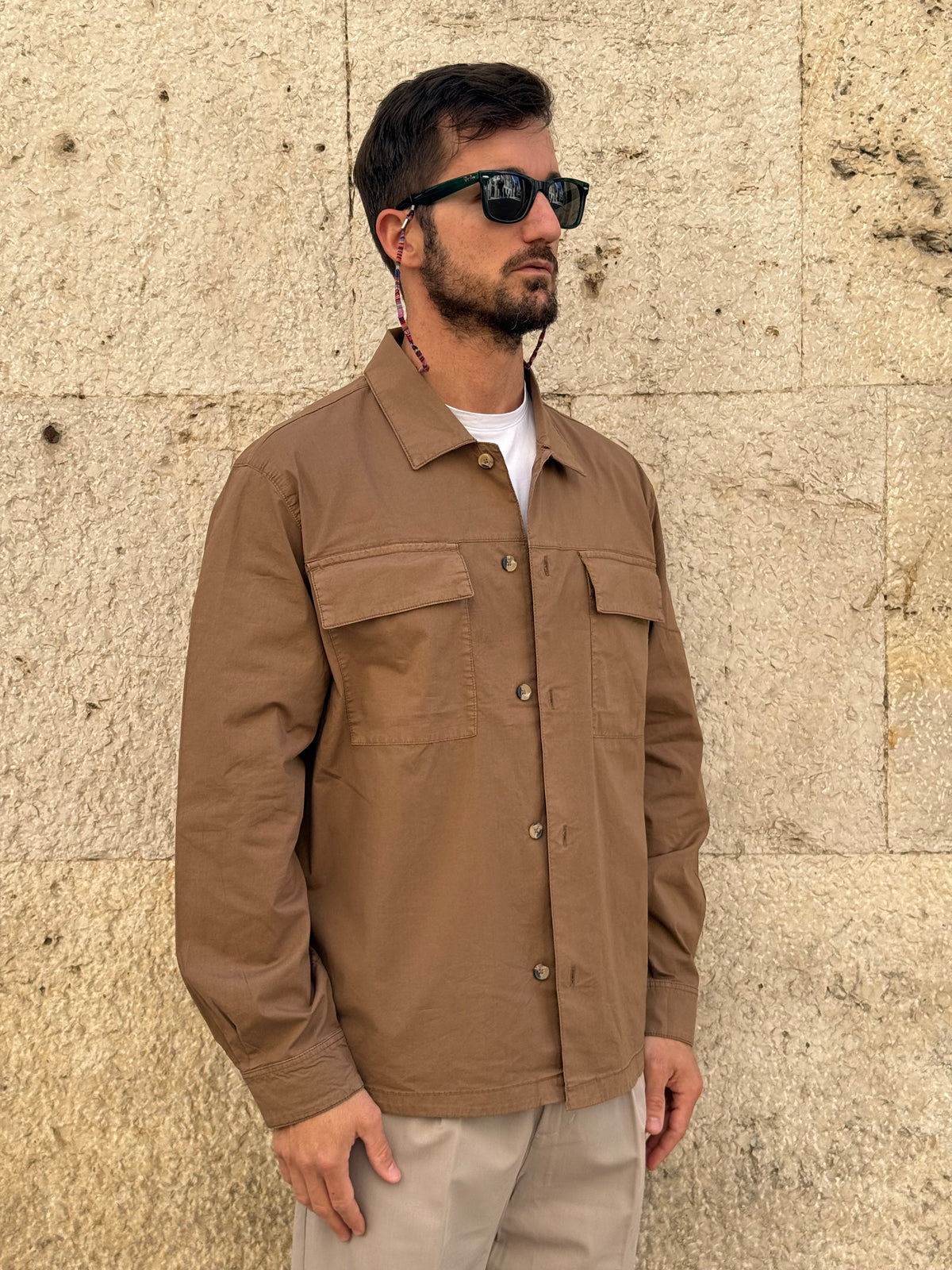 OVERSHIRT 5455426 - TABACCO
