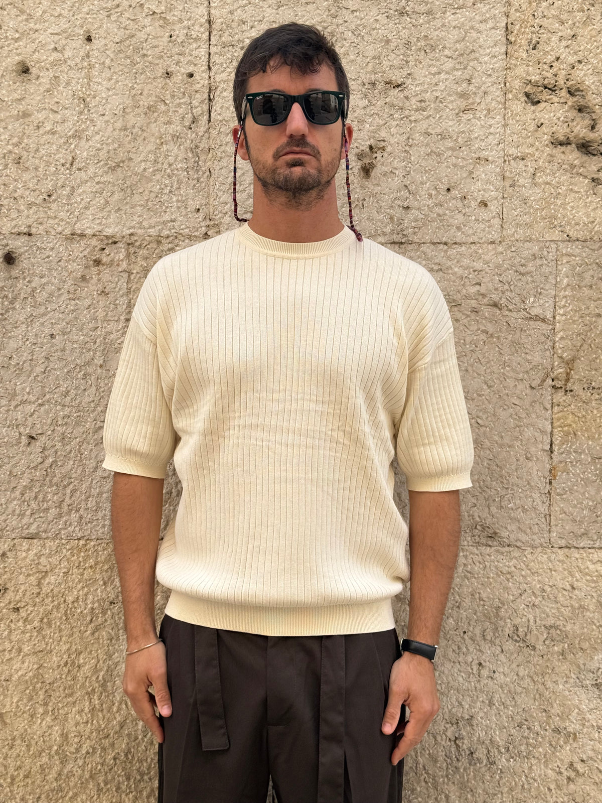 MAGLIA W85883 - PANNA