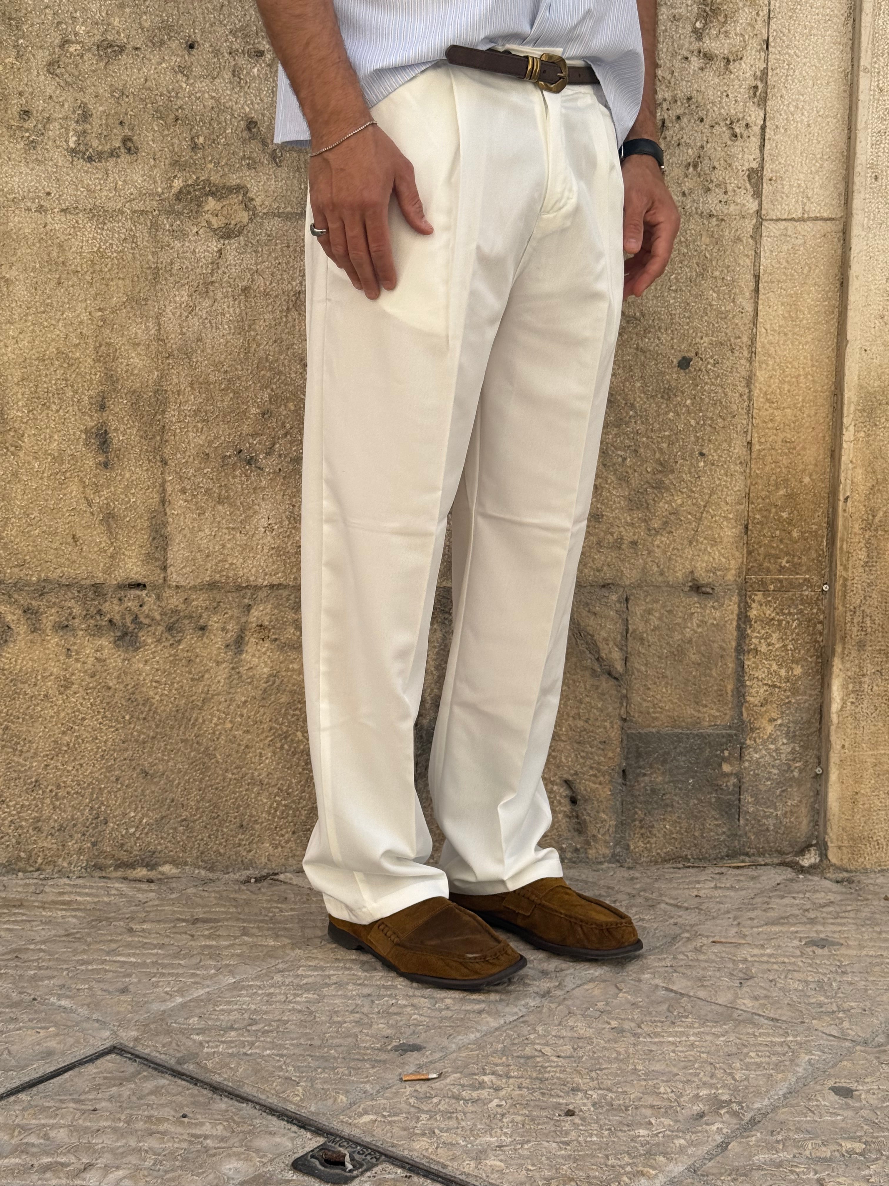 PANTALONE PU2151 - BIANCO