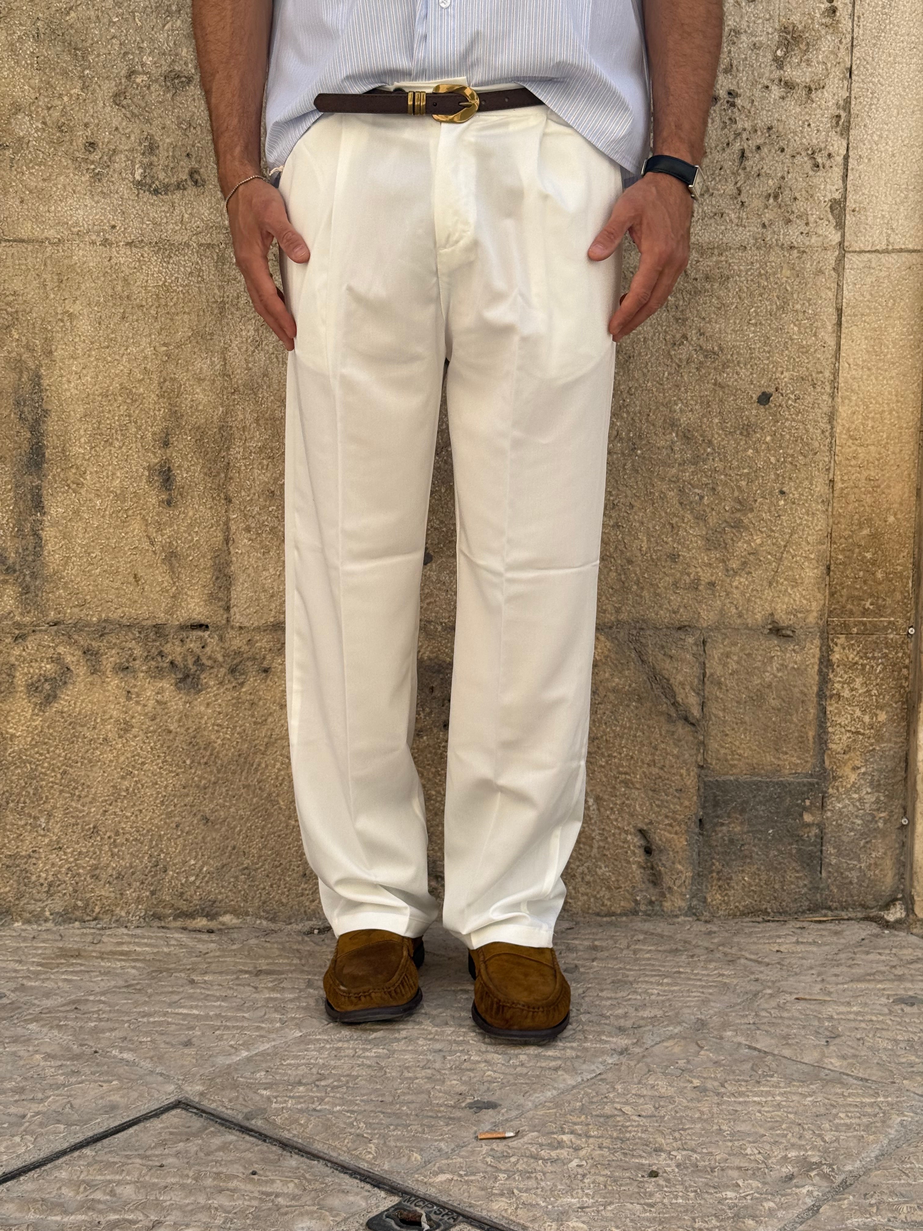 PANTALONE PU2151 - BIANCO