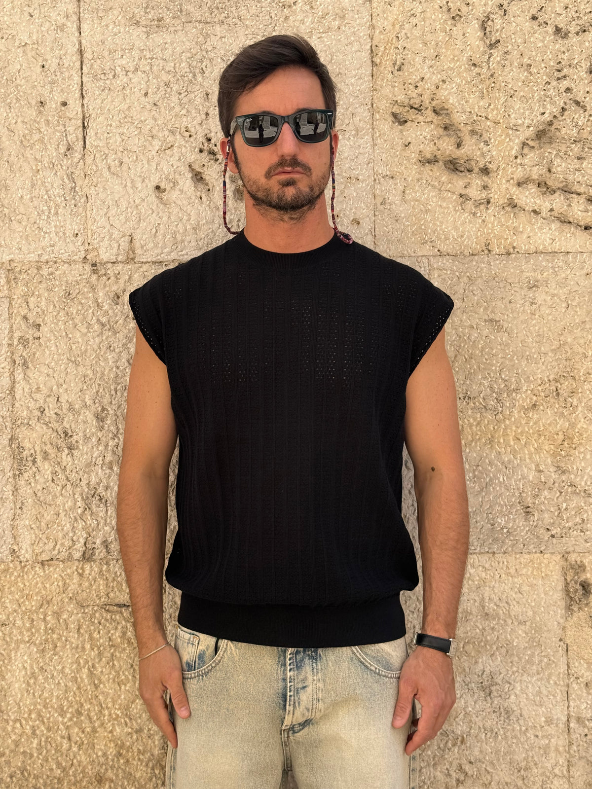 GILET W85885 - NERO