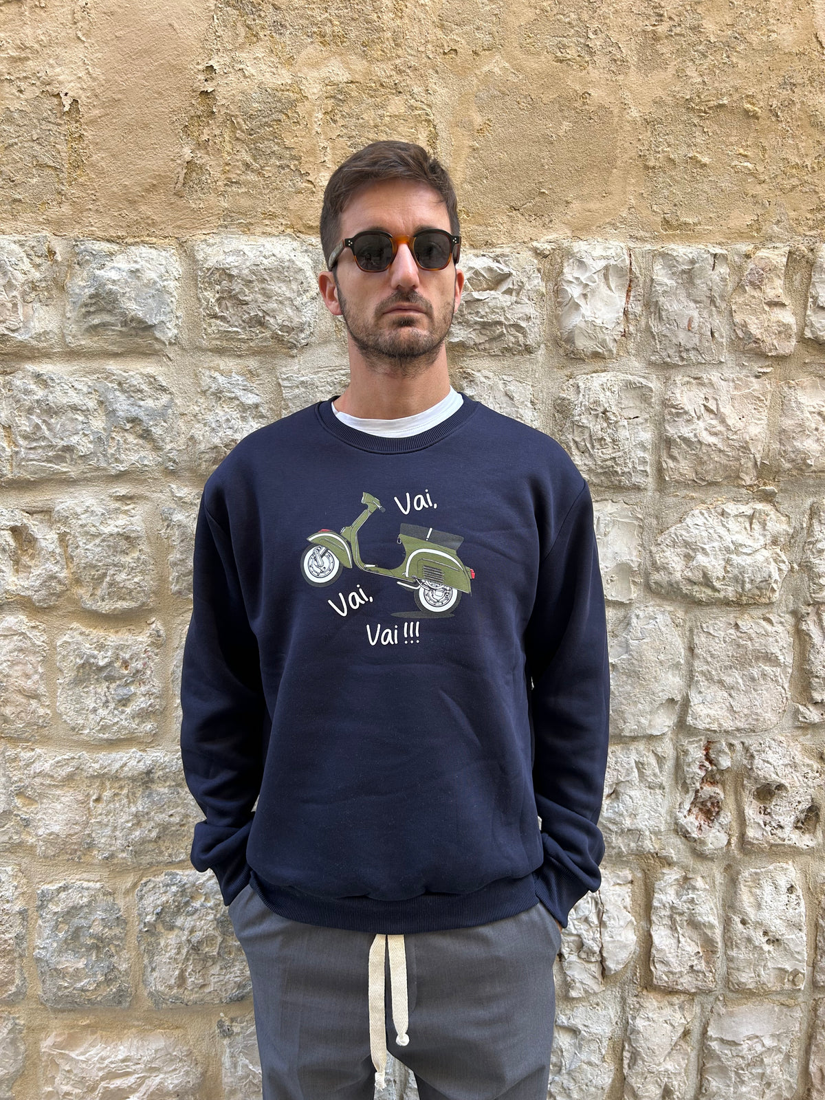 FELPA VESPA 2 - BLU