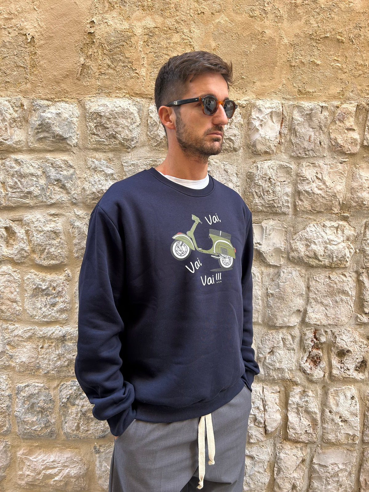 FELPA VESPA 2 - BLU