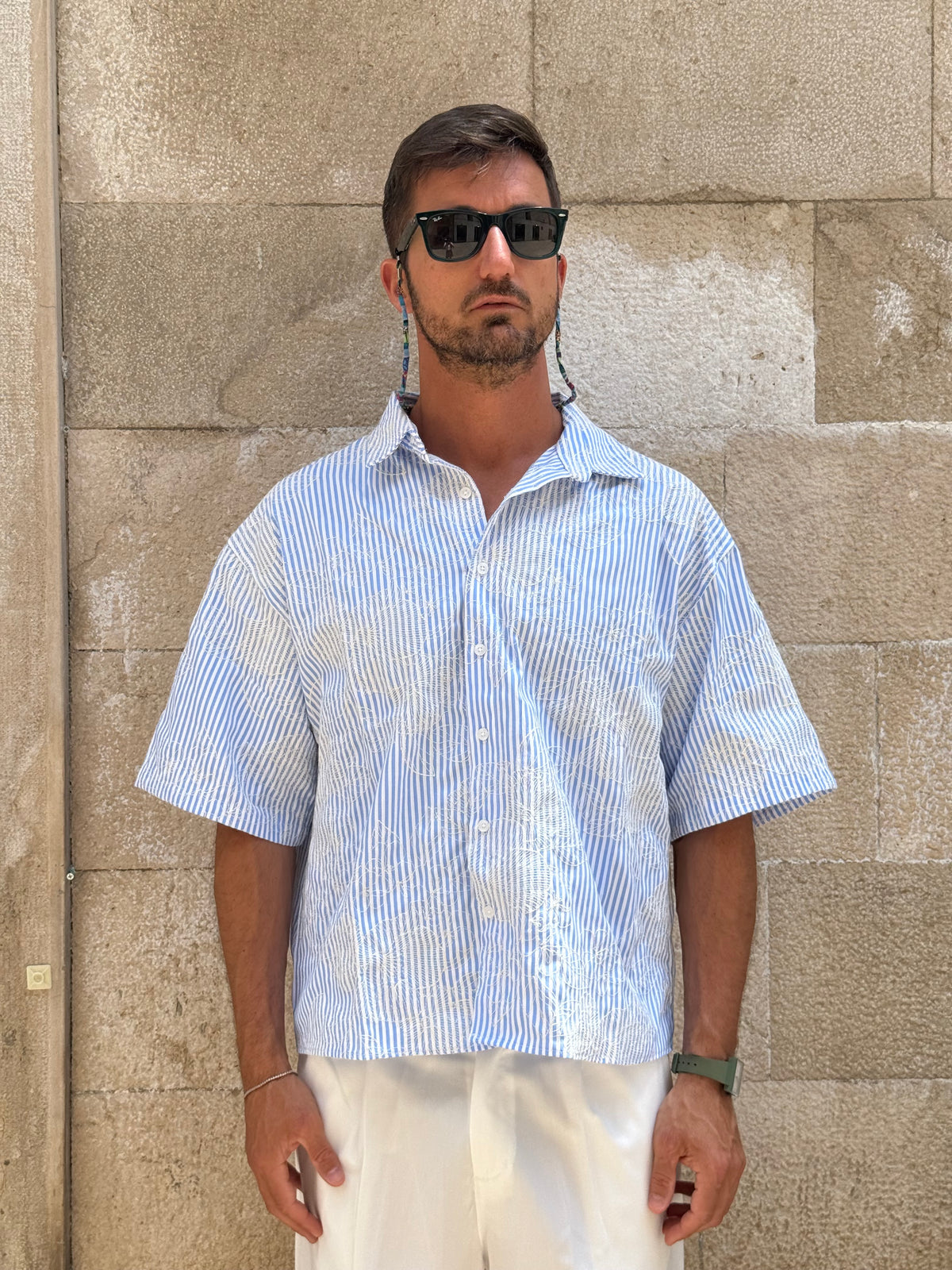 CAMICIA W239 - CELESTE