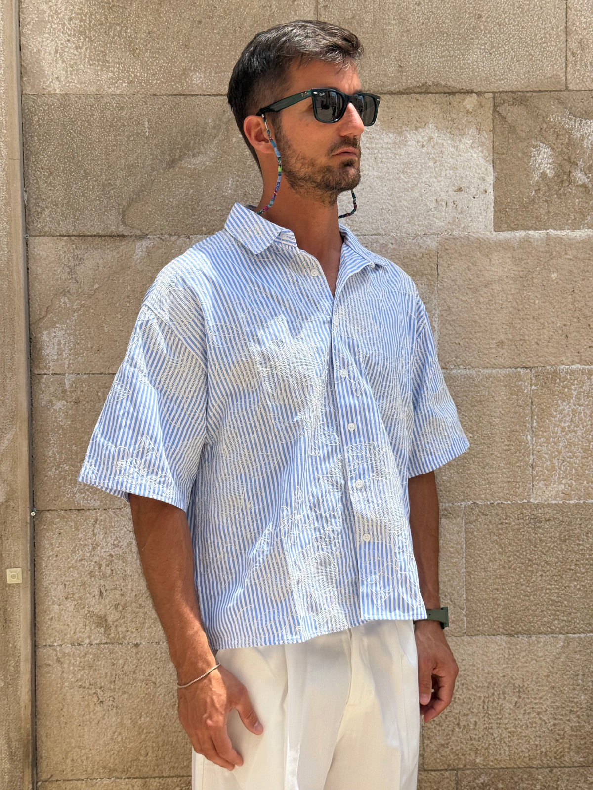 CAMICIA W239 - CELESTE