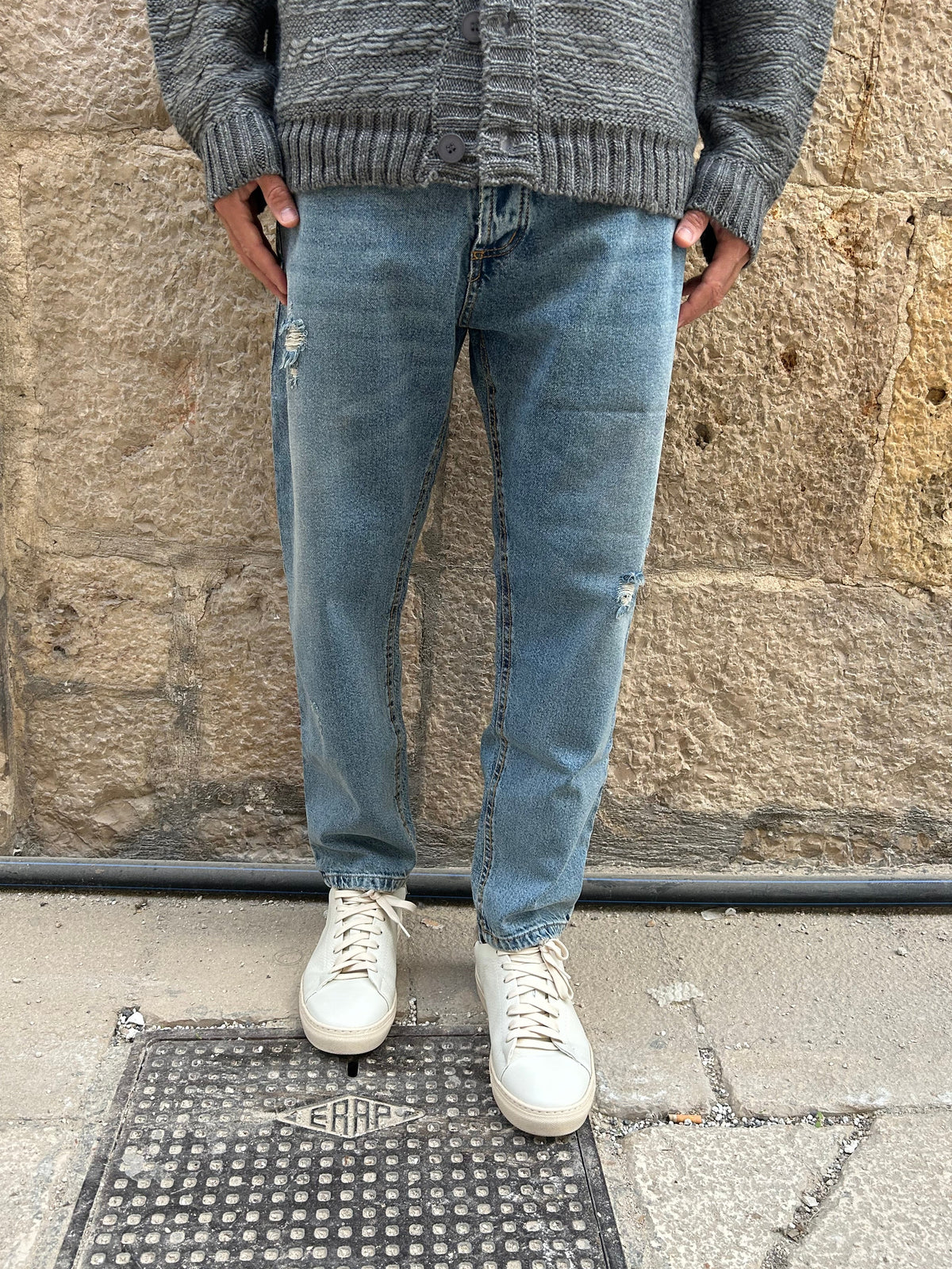 JEANS M900 - BLU CHIARO SLAVATO