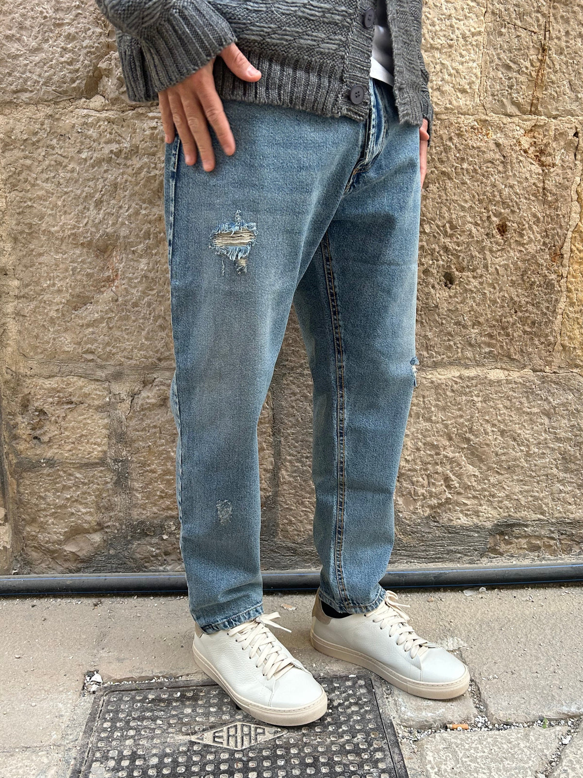 JEANS M900 - BLU CHIARO SLAVATO
