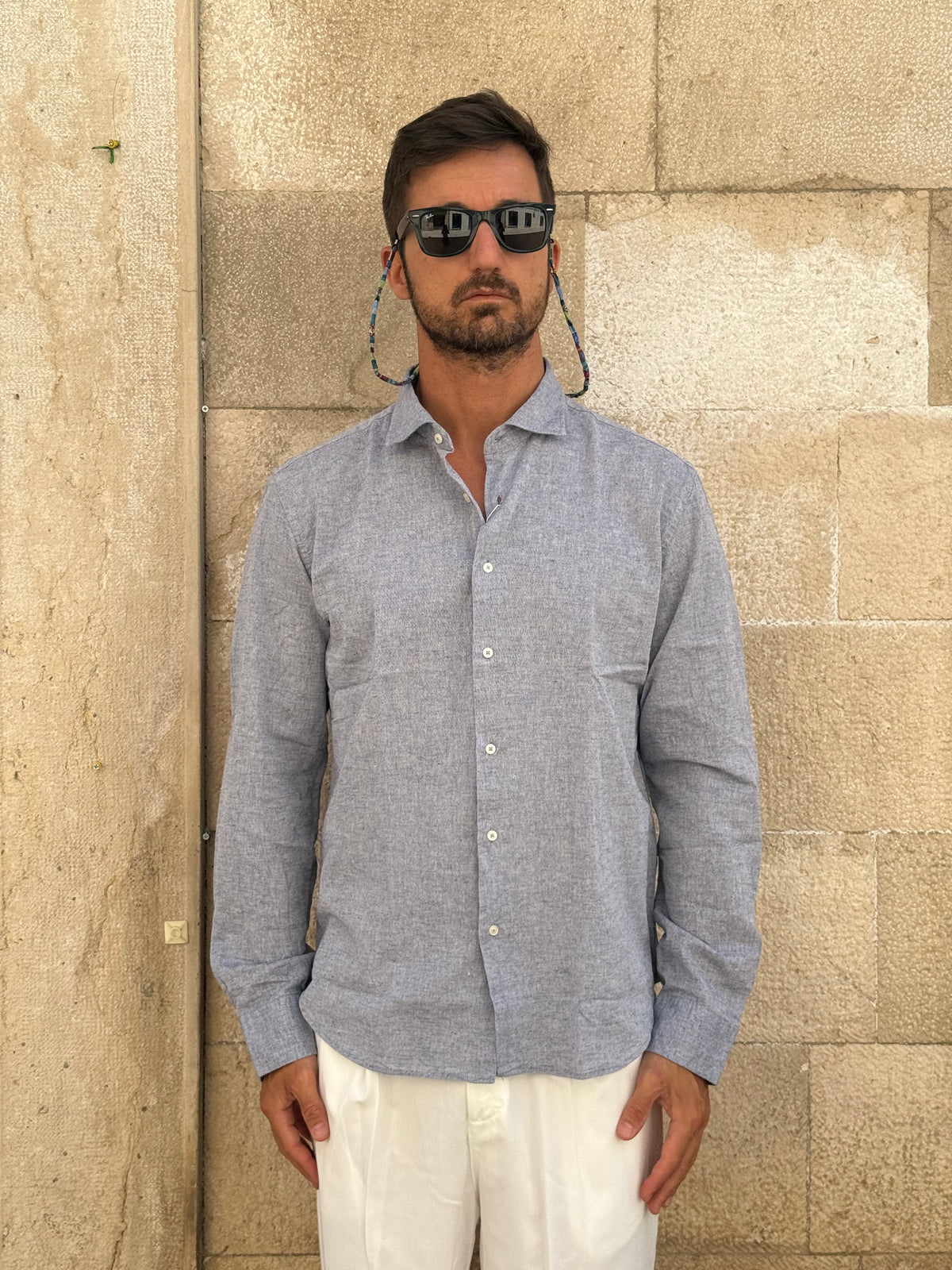 CAMICIA 7759- BLU