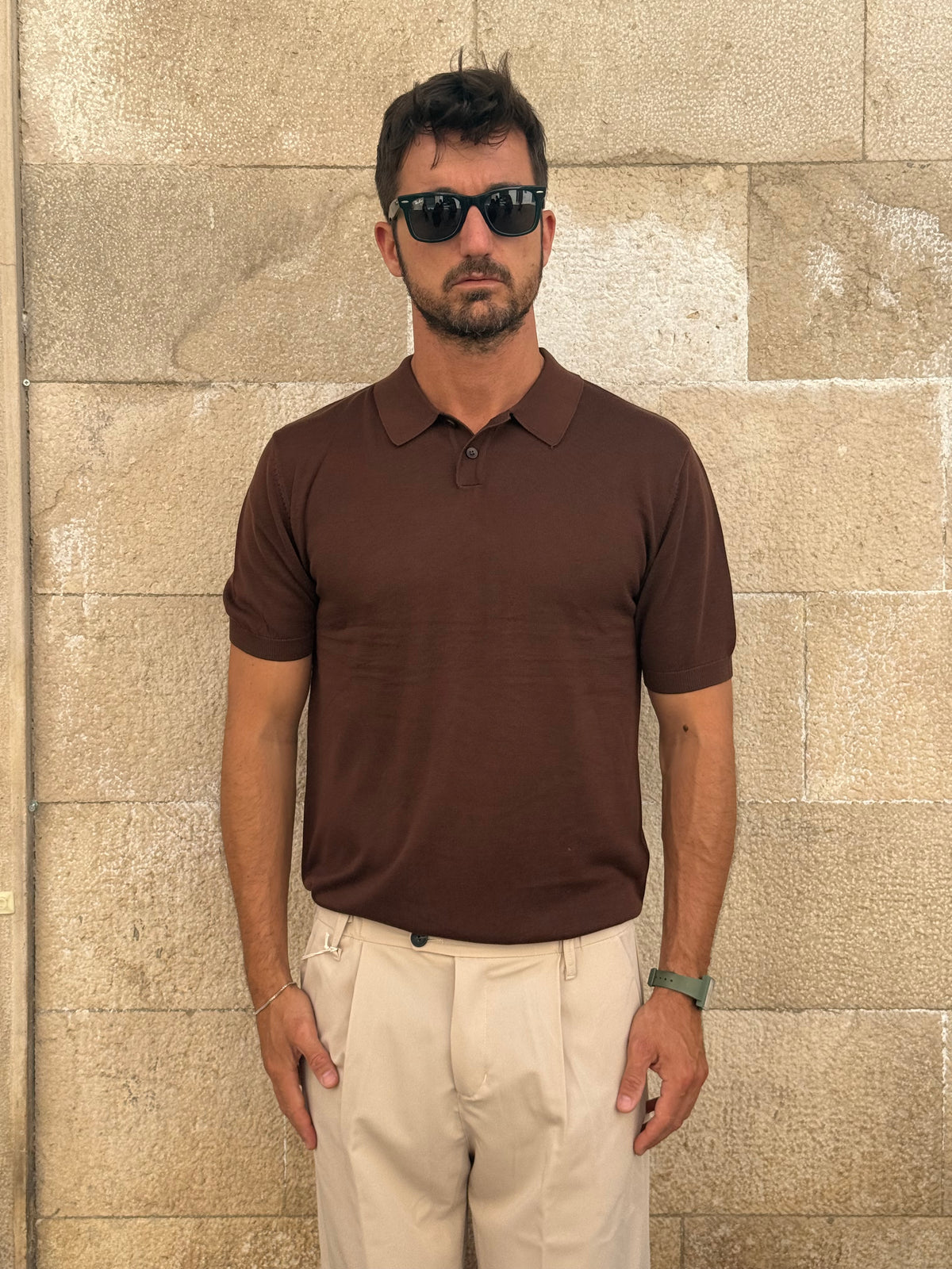 POLO W86301 - MARRONE