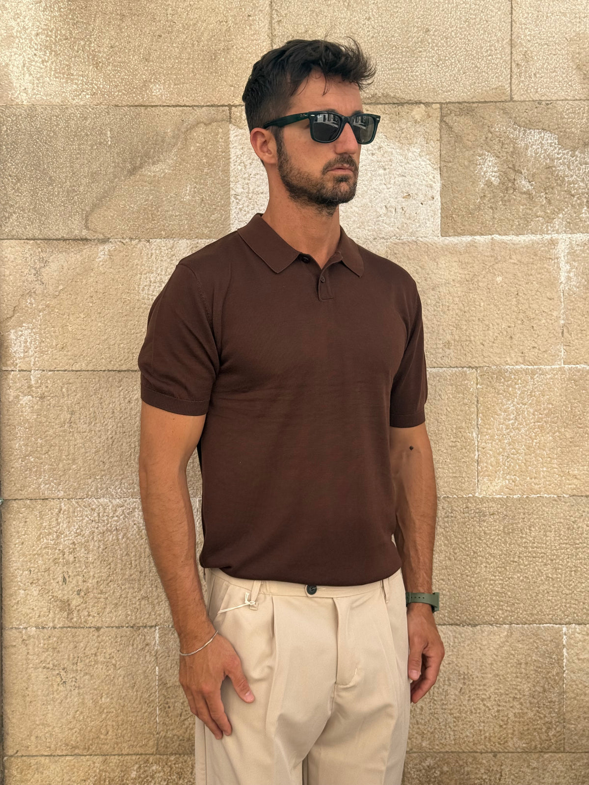 POLO W86301 - MARRONE