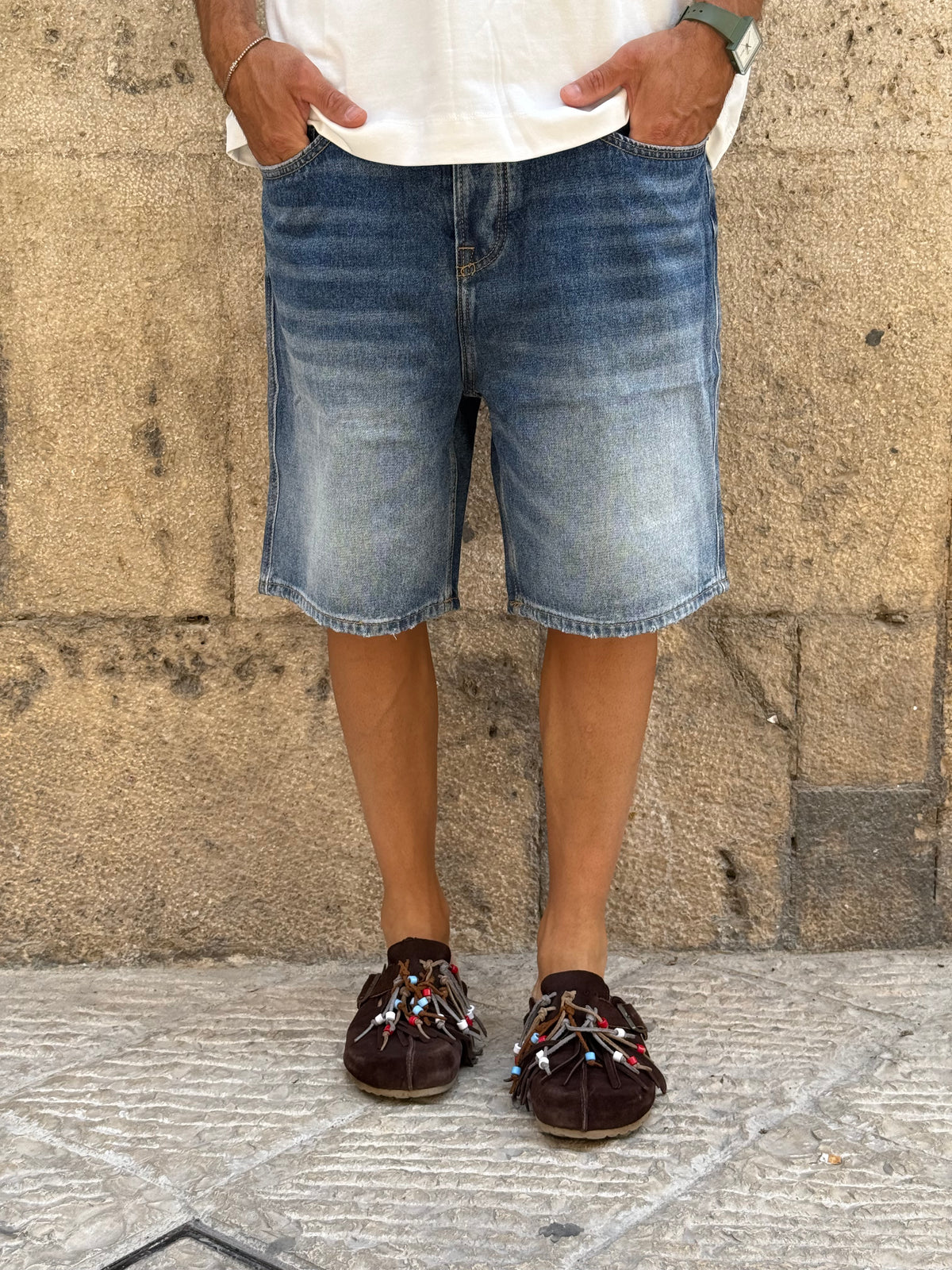 BERMUDA WW0668 - BLU DENIM