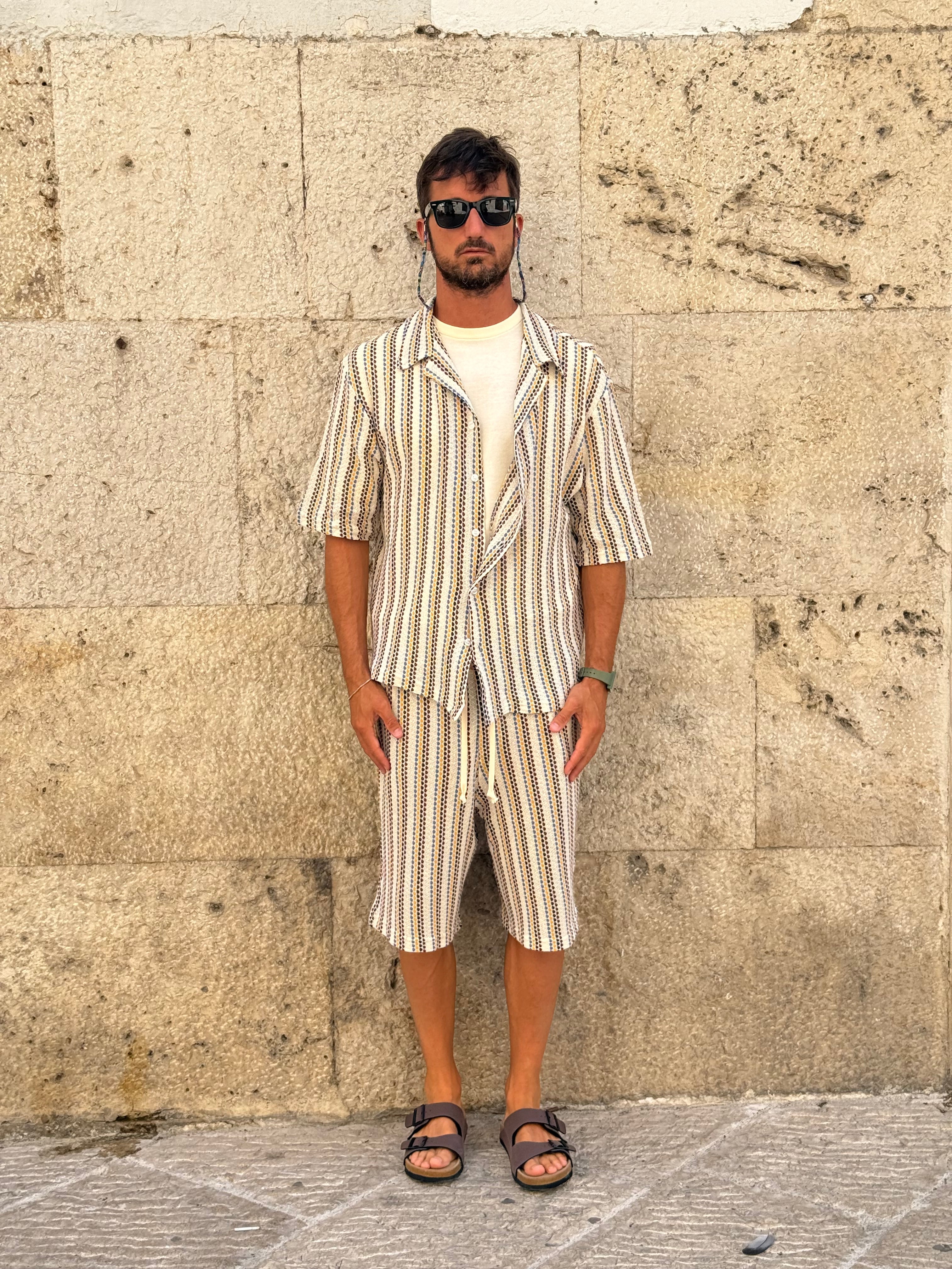 COORDINATO A FANTASIA MULTICOLORE