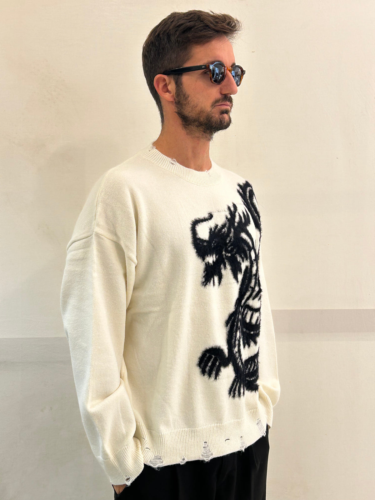 MAGLIA DRAGO 2 - BIANCA