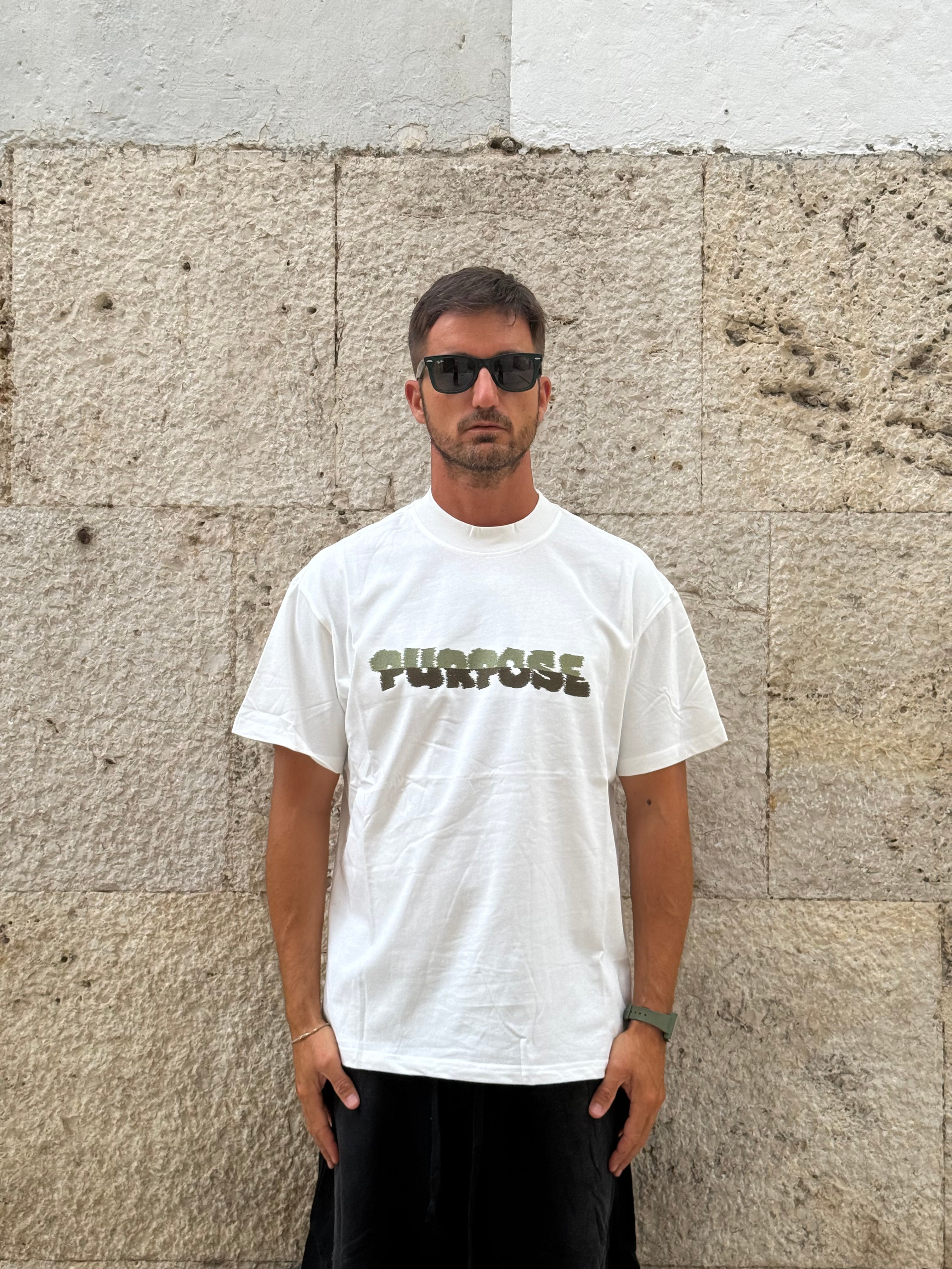 T-SHIRT BIANCA CON STAMPA