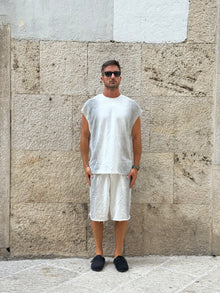 BERMUDA+SMANICATO GRIGIO