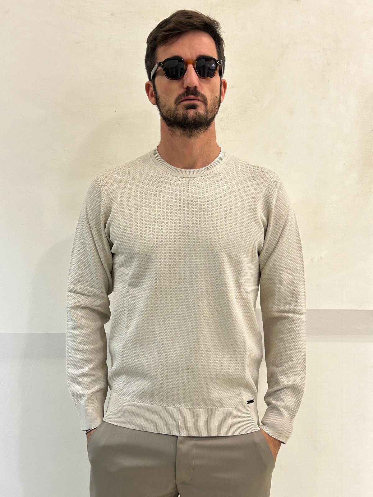 MAGLIA VITTORIO 1 - ECRU