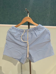 BOXER A RIGHE- BLU