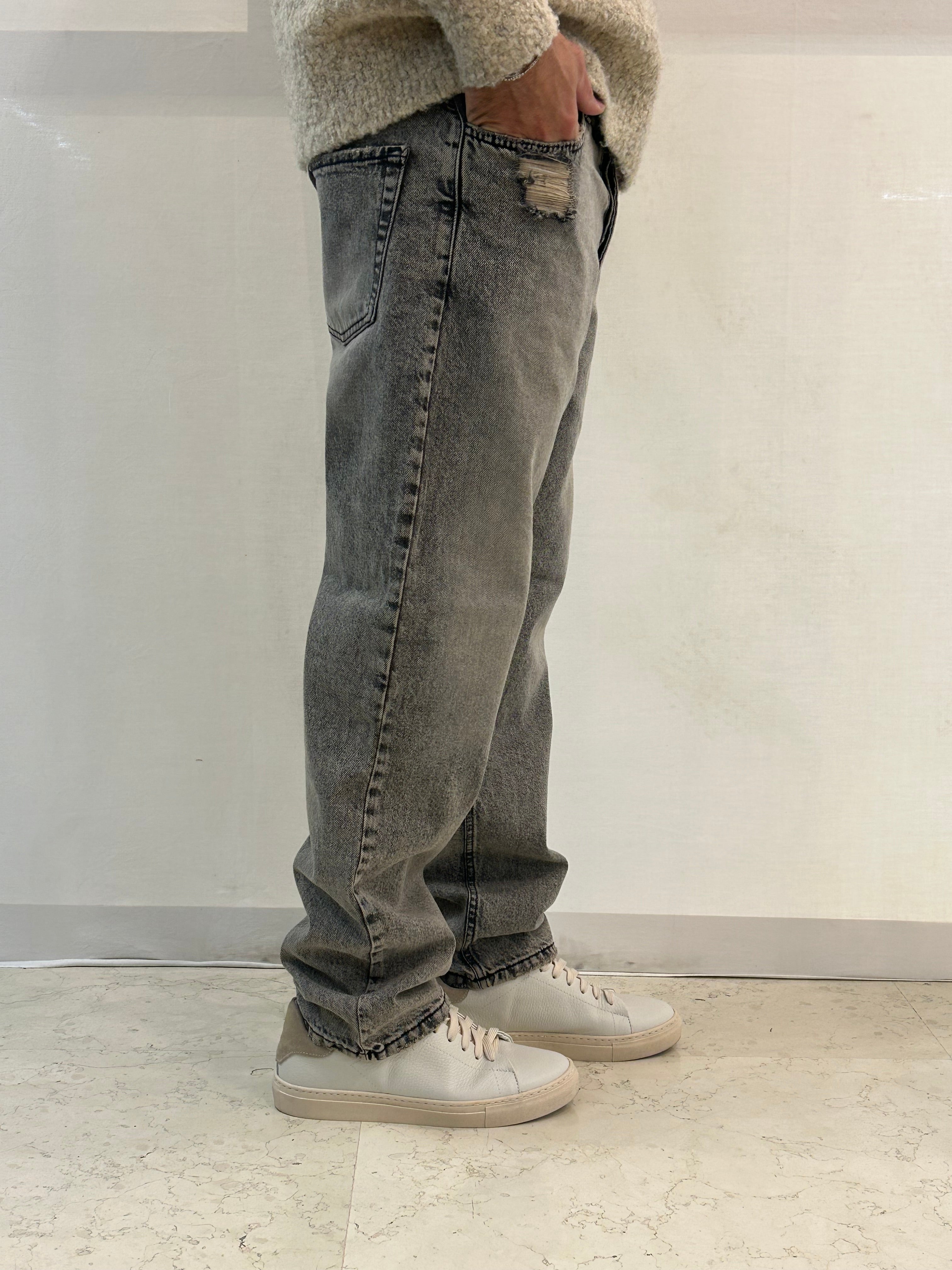 JEANS CICCIO  - GRIGIO SLAVATO