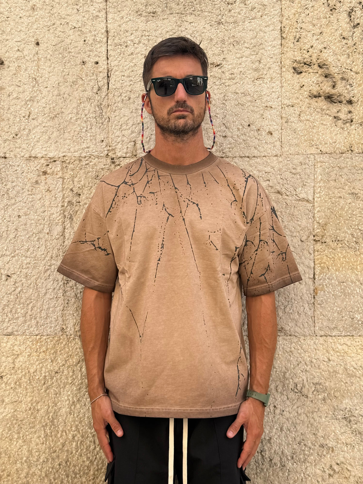 T-SHIRT 100% COTONE KHAKI