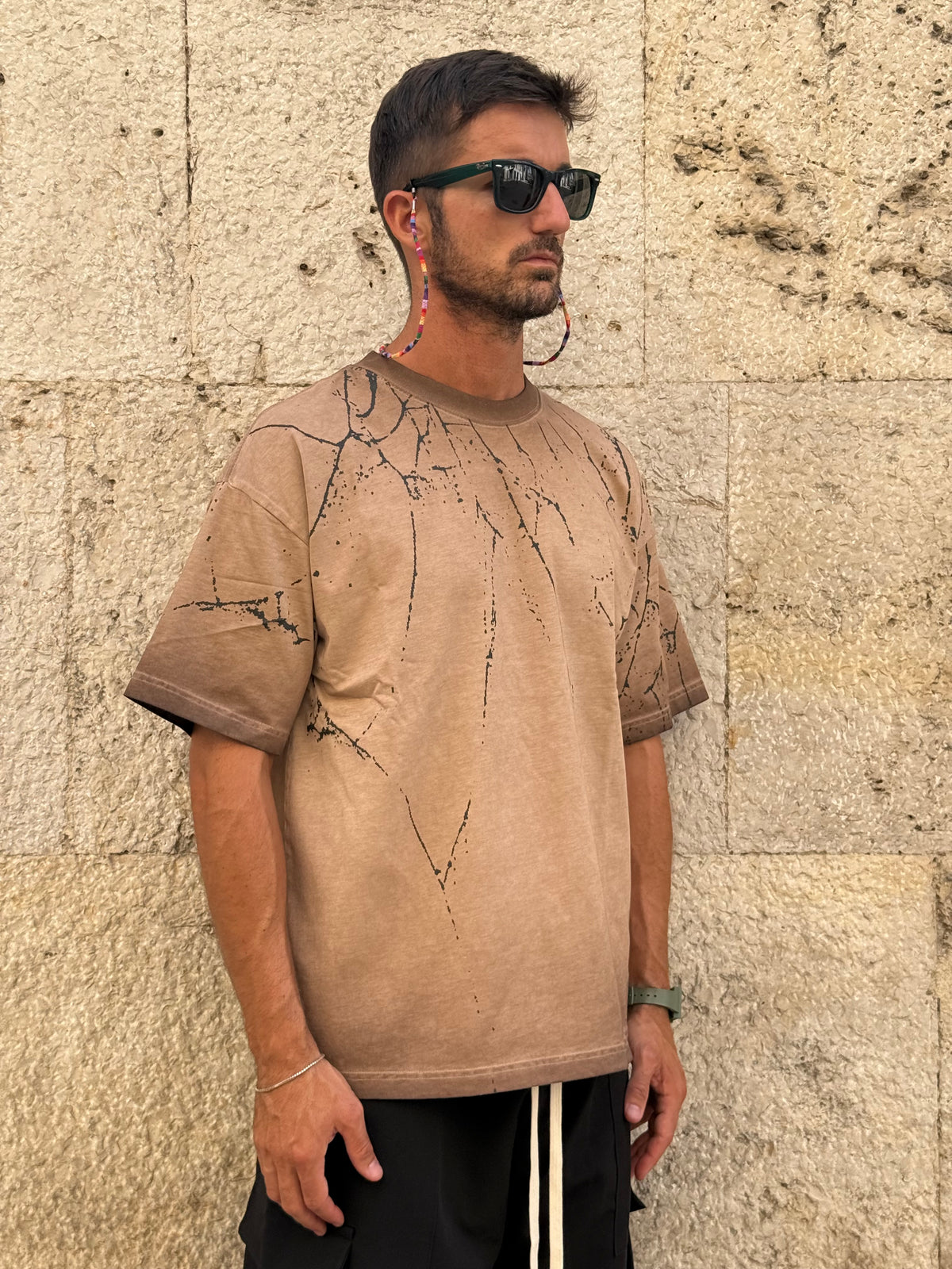 T-SHIRT 100% COTONE KHAKI