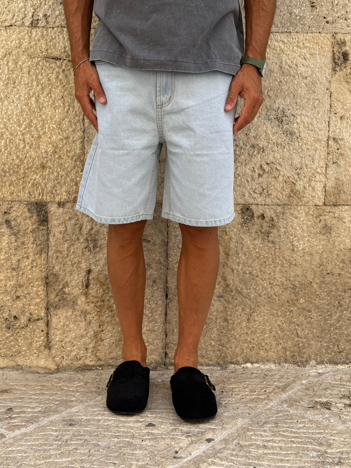 BERMUDA DENIM CHIARO