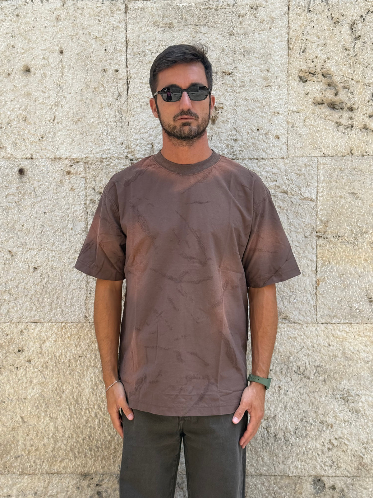 T-SHIRT 100% COTONE- CAFFE