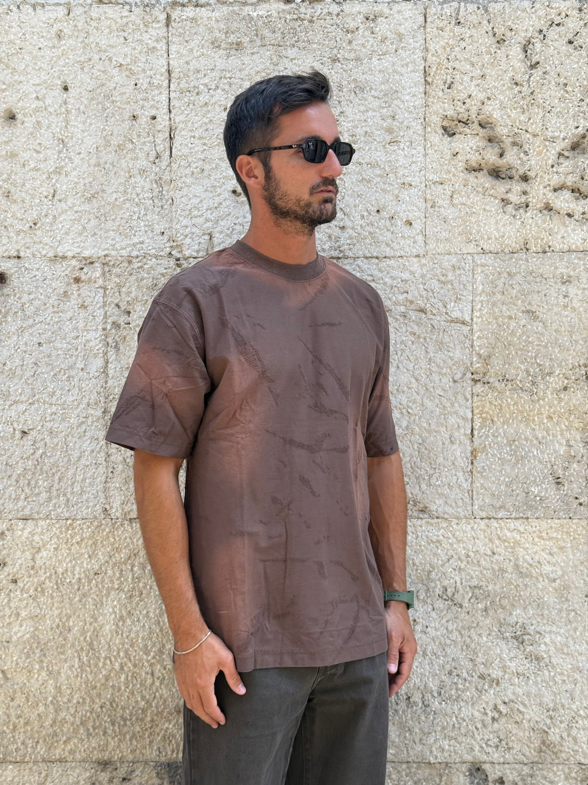 T-SHIRT 100% COTONE- CAFFE