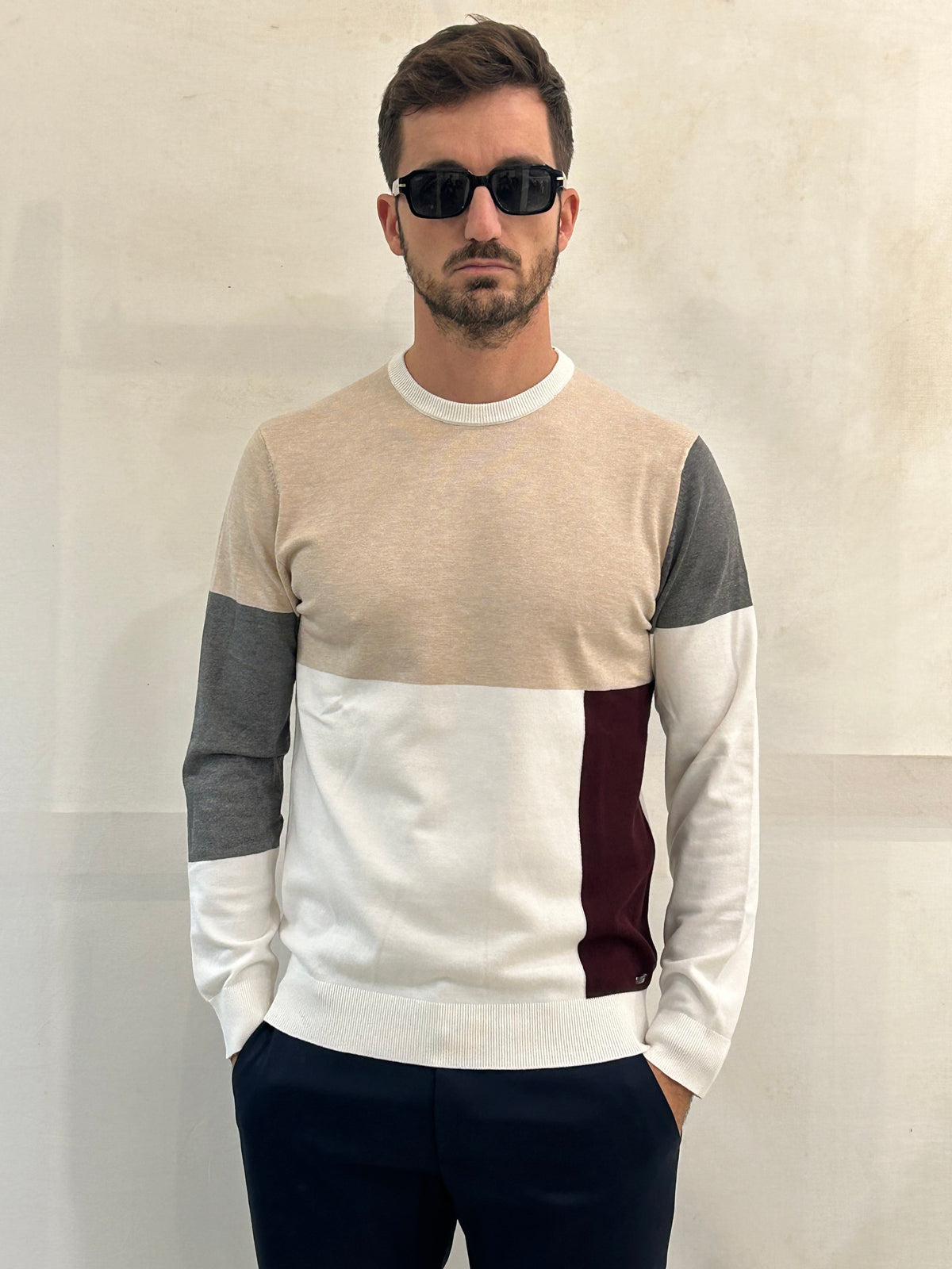 MAGLIA RONNY - ECRU