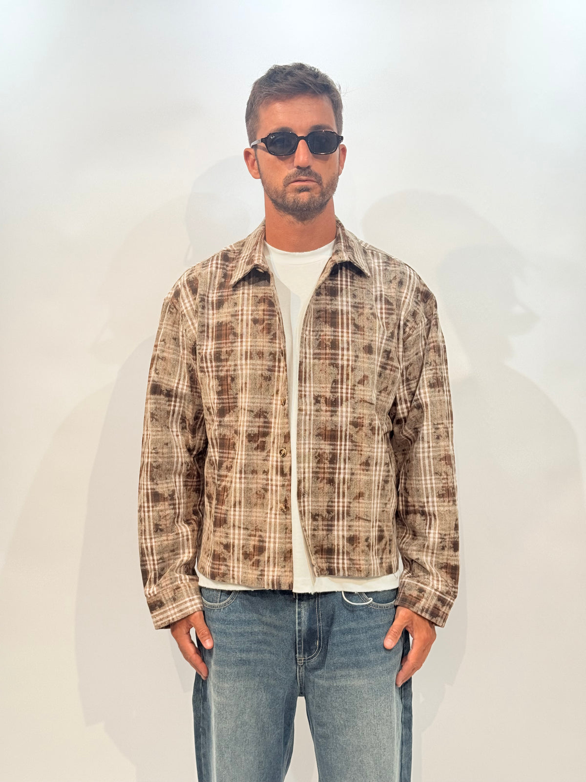CAMICIA 7781- MARRONE