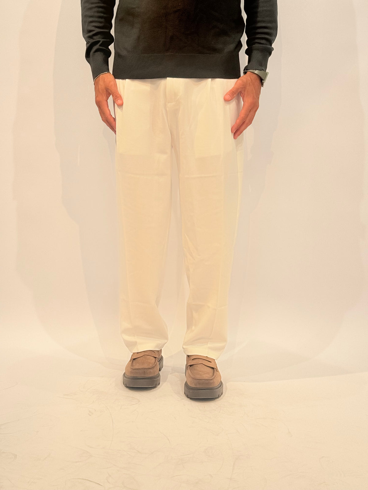 PANTALONE ZP253 - BIANCO