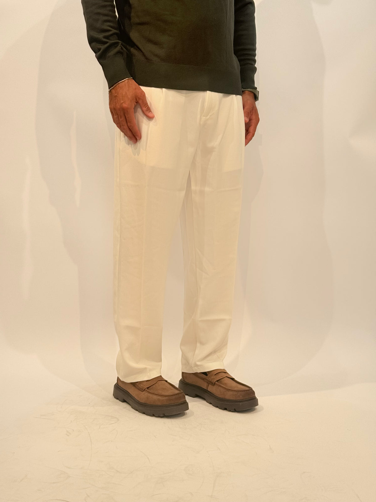 PANTALONE ZP253 - BIANCO