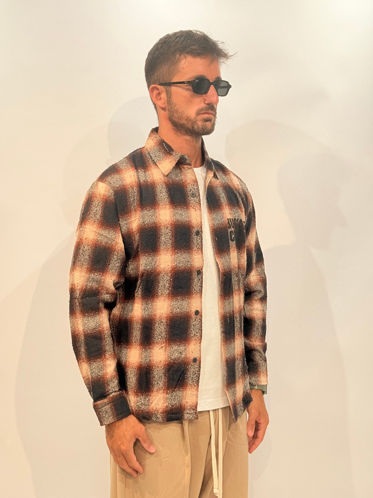 CAMICIA 012 - MARRONE/NERA