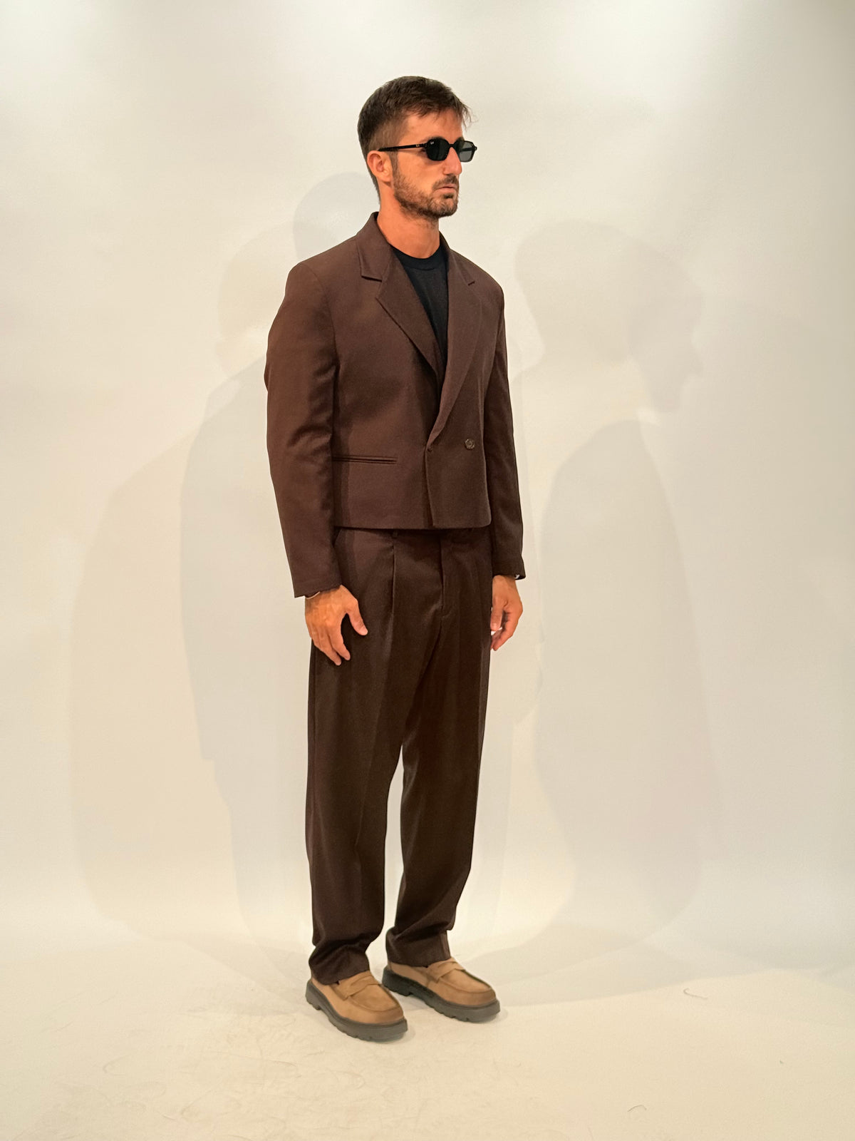 ABITO VANDA CROP - MARRONE