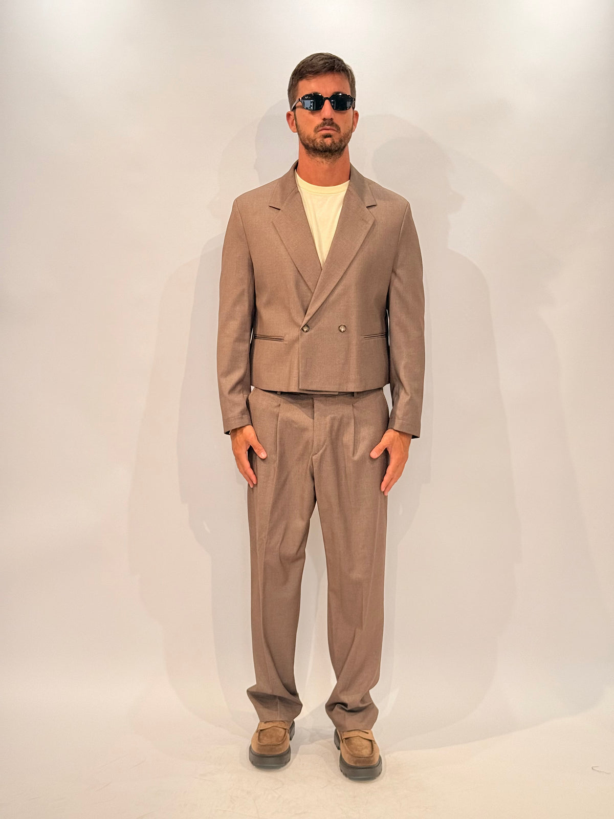ABITO VANDA CROP - BEIGE