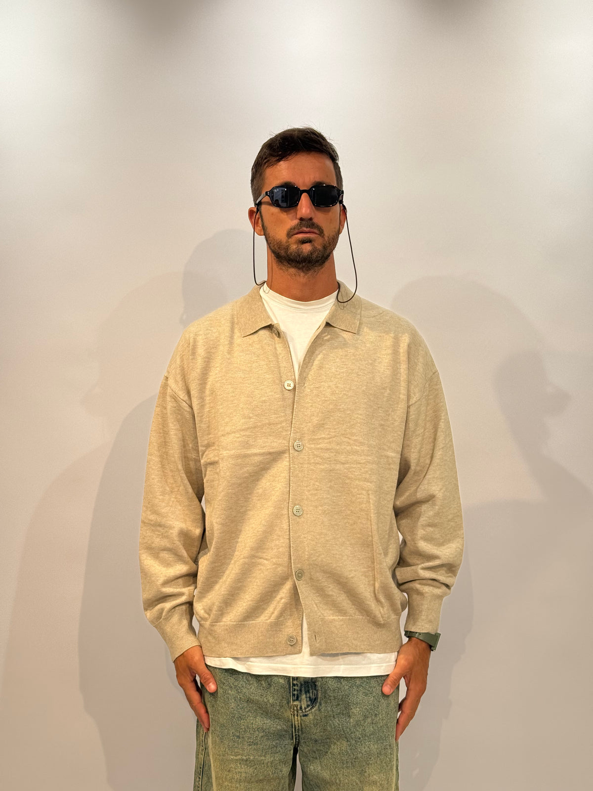 MAGLIA W86415 - BEIGE