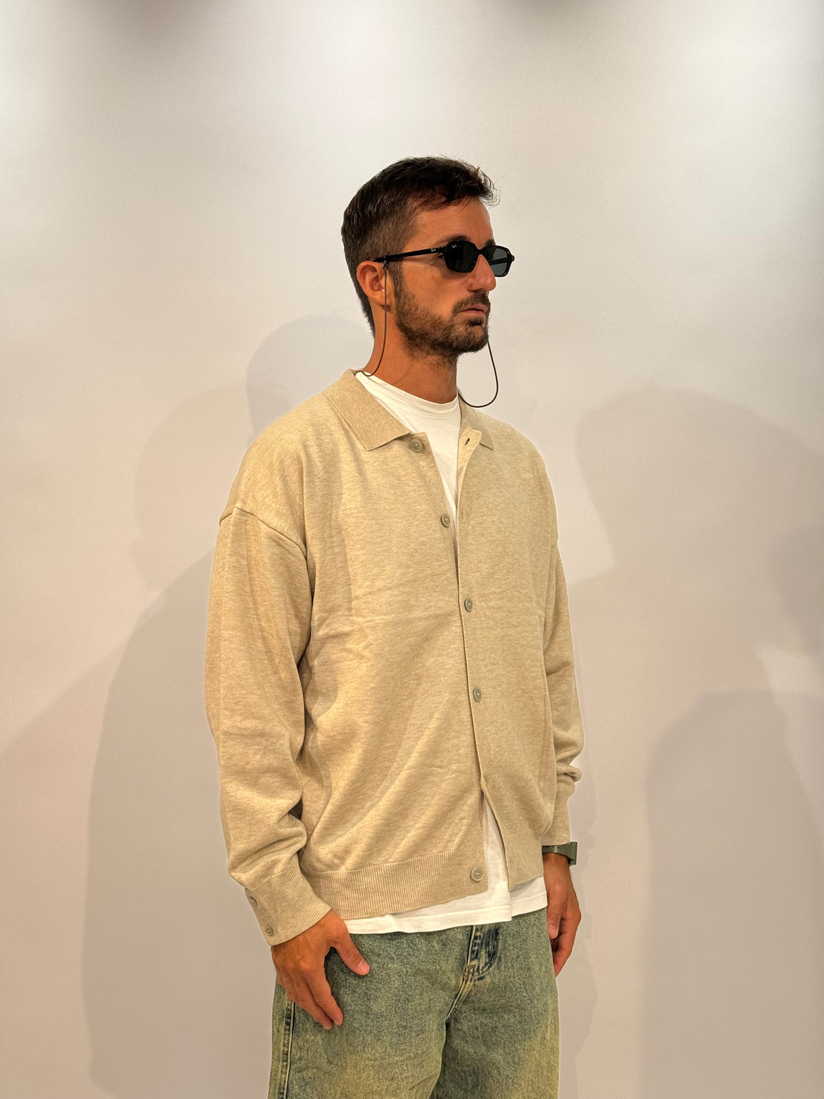 MAGLIA W86415 - BEIGE