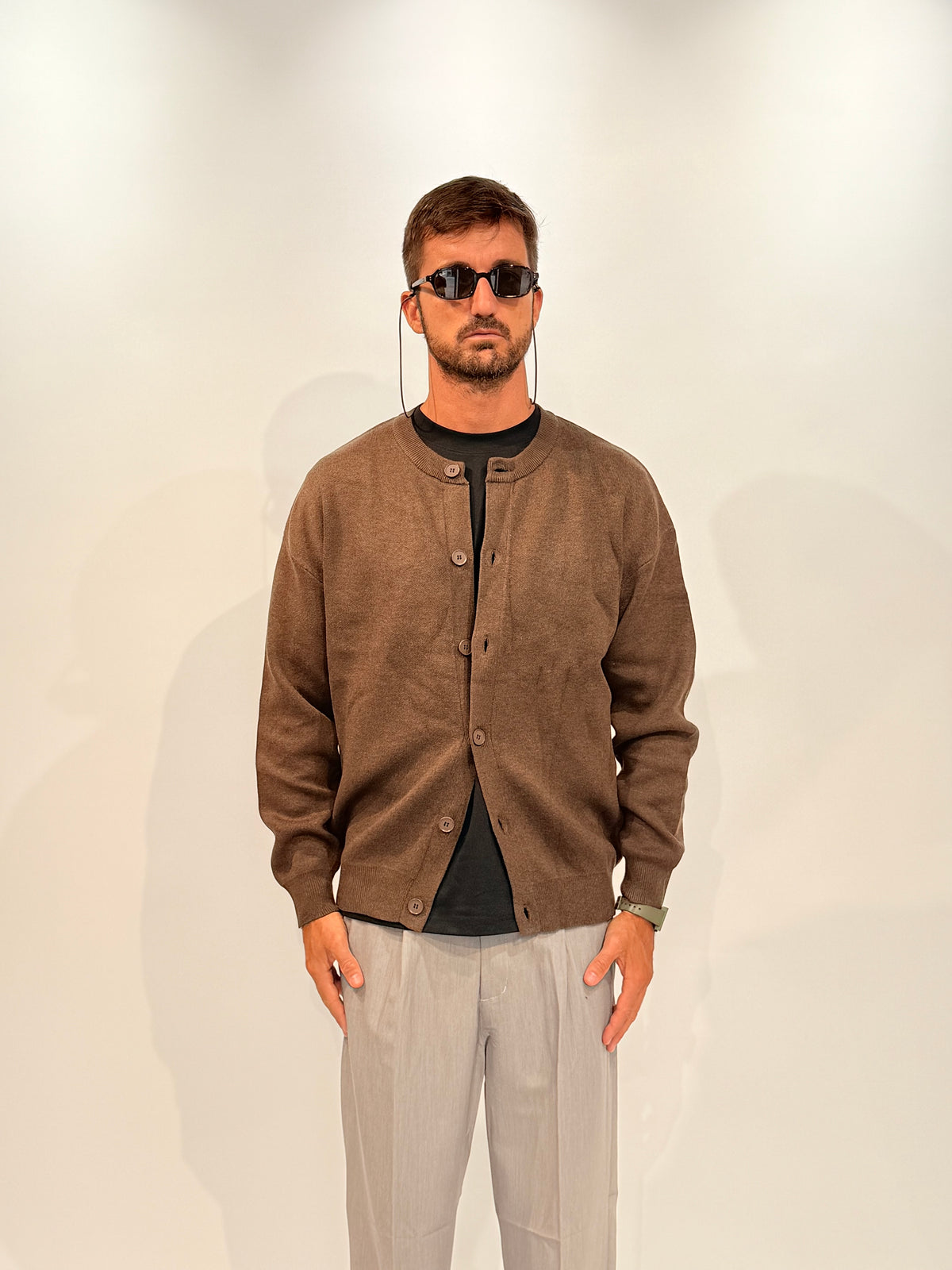 CARDIGAN W86417 - MORO