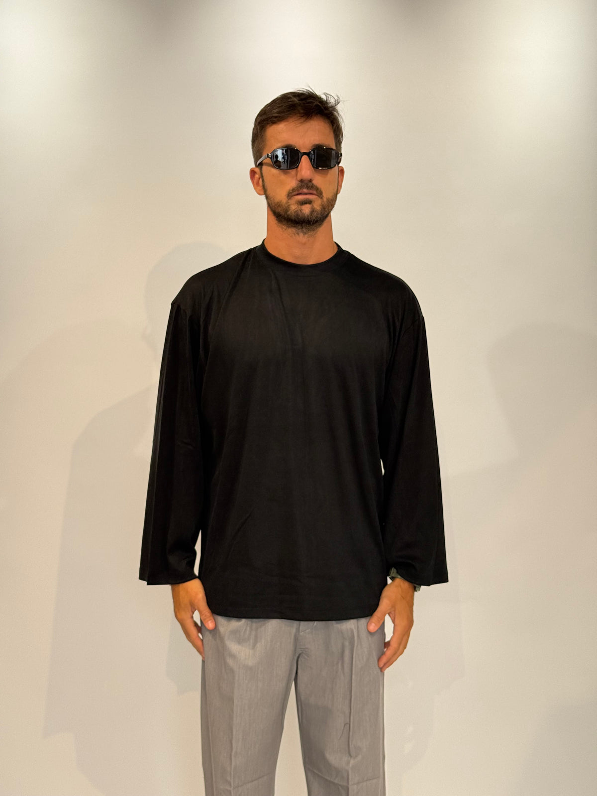 T-SHIRT M. LUNGO - NERO