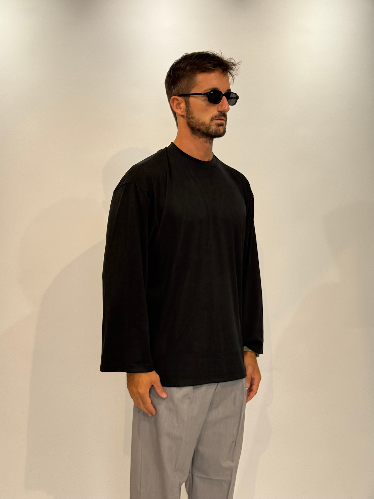 T-SHIRT M. LUNGO - NERO